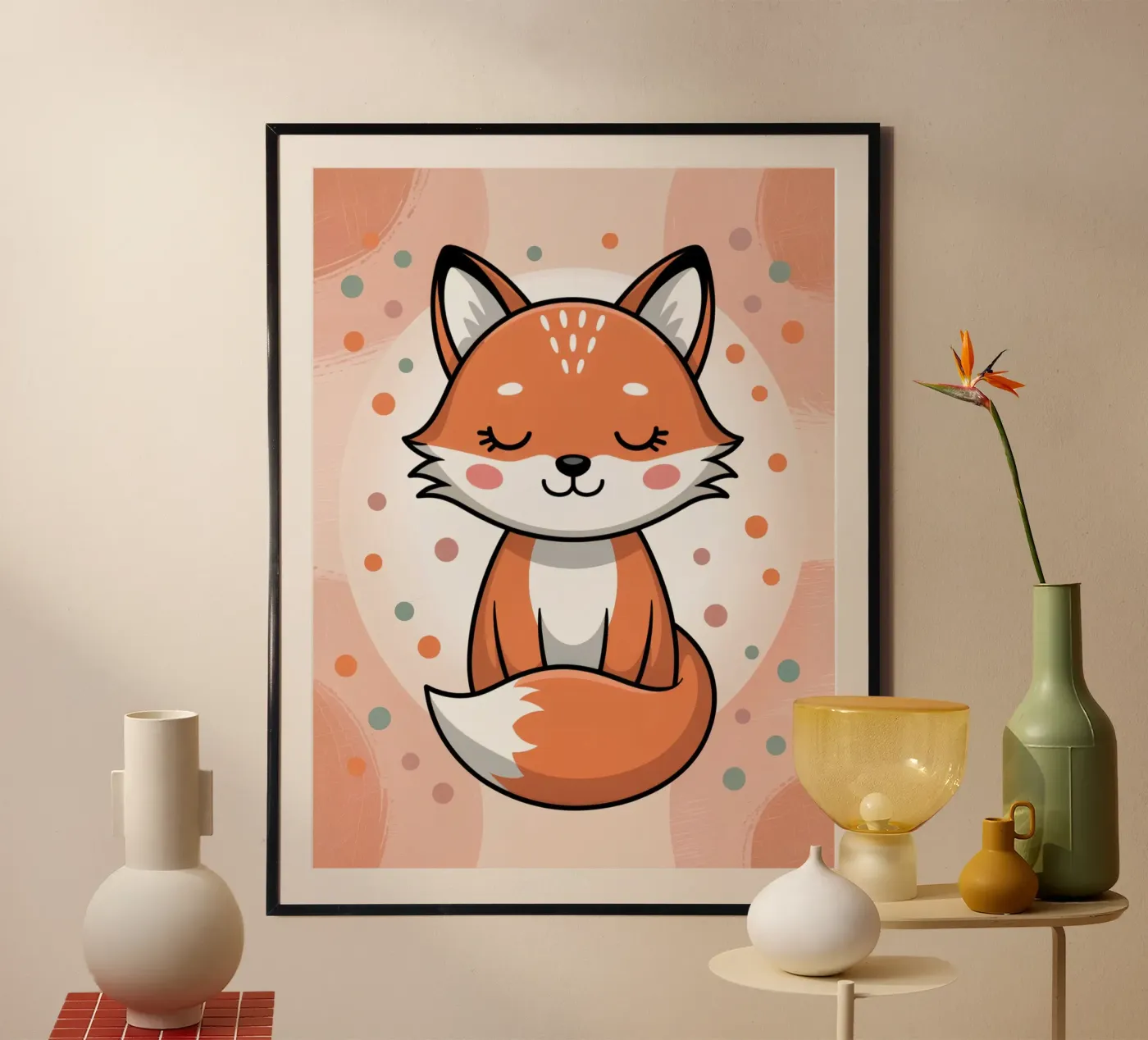 Fox poster van Damion Francis