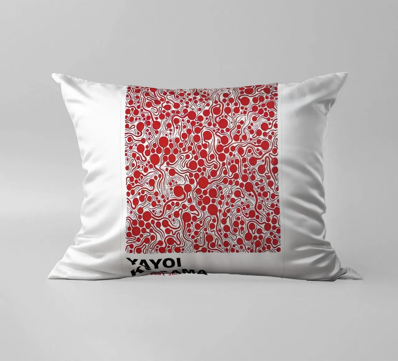 Bolla rossa Yayoi Kusama cuscino da Test Store