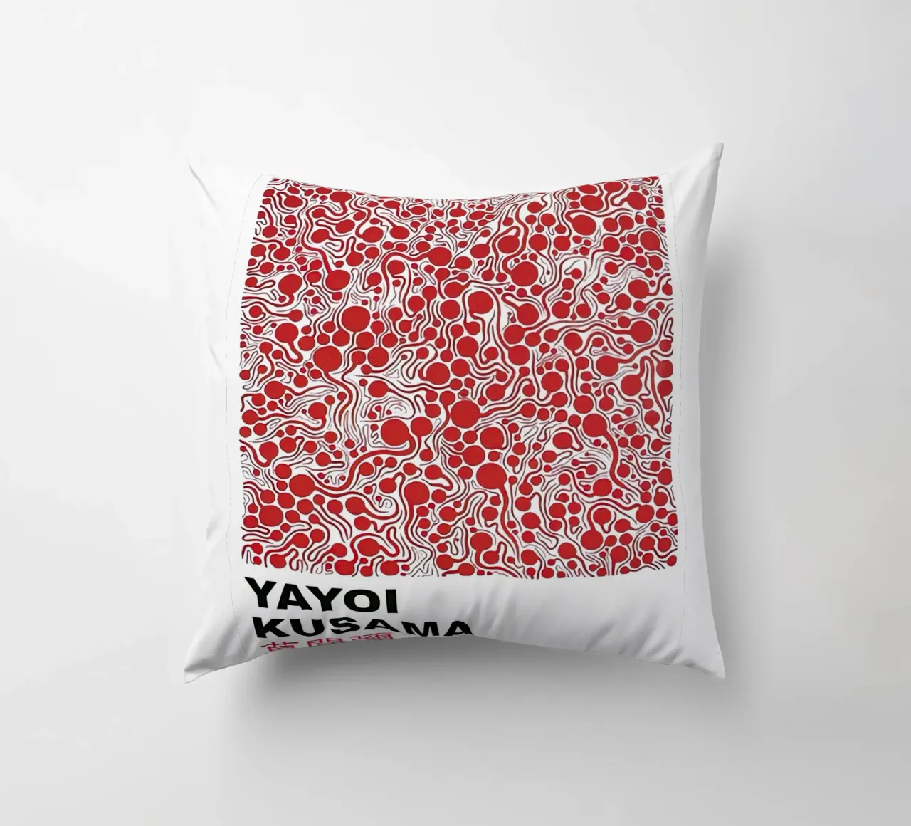 Bolla rossa Yayoi Kusama cuscino da Test Store