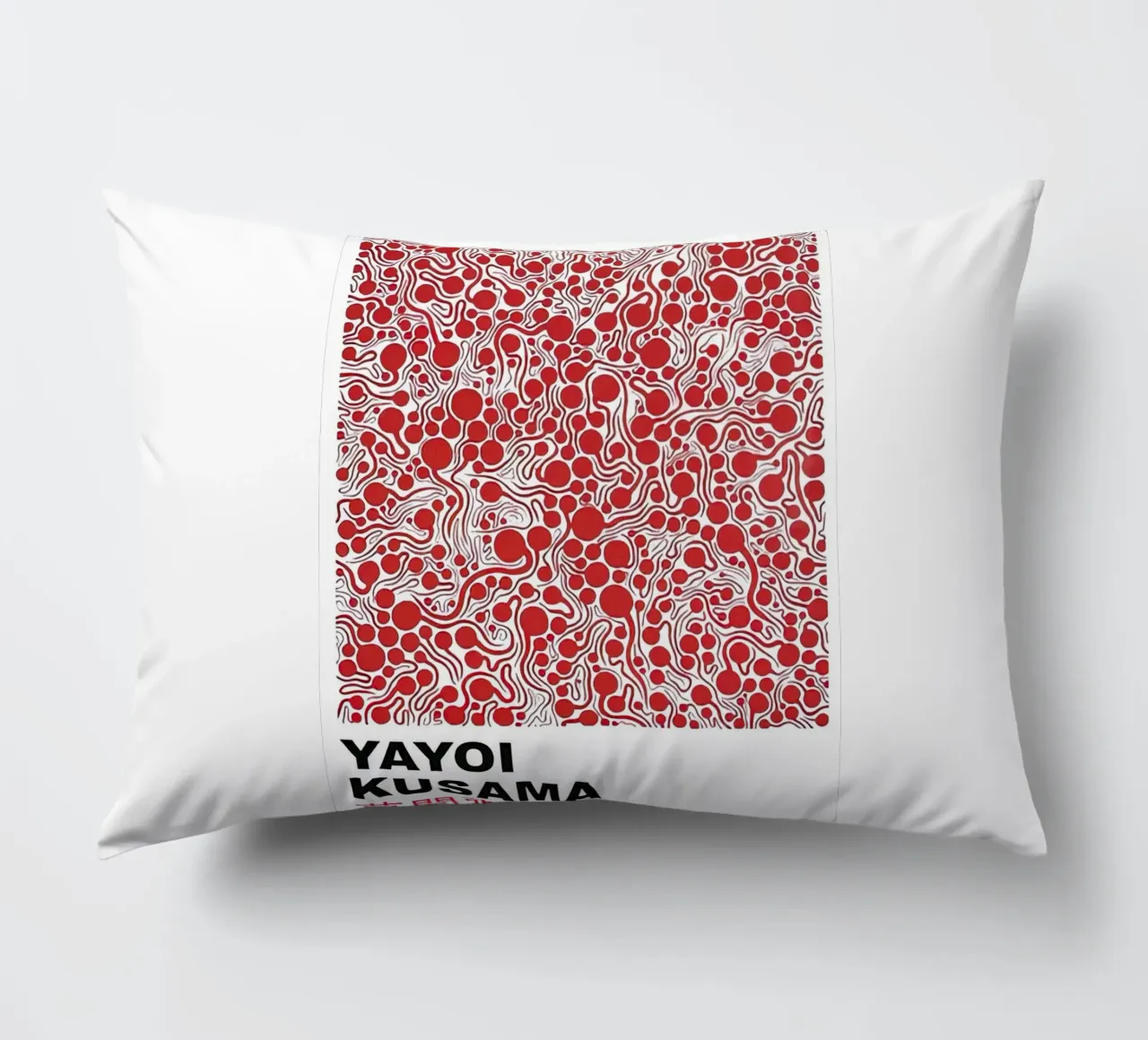 Bolla rossa Yayoi Kusama cuscino da Test Store