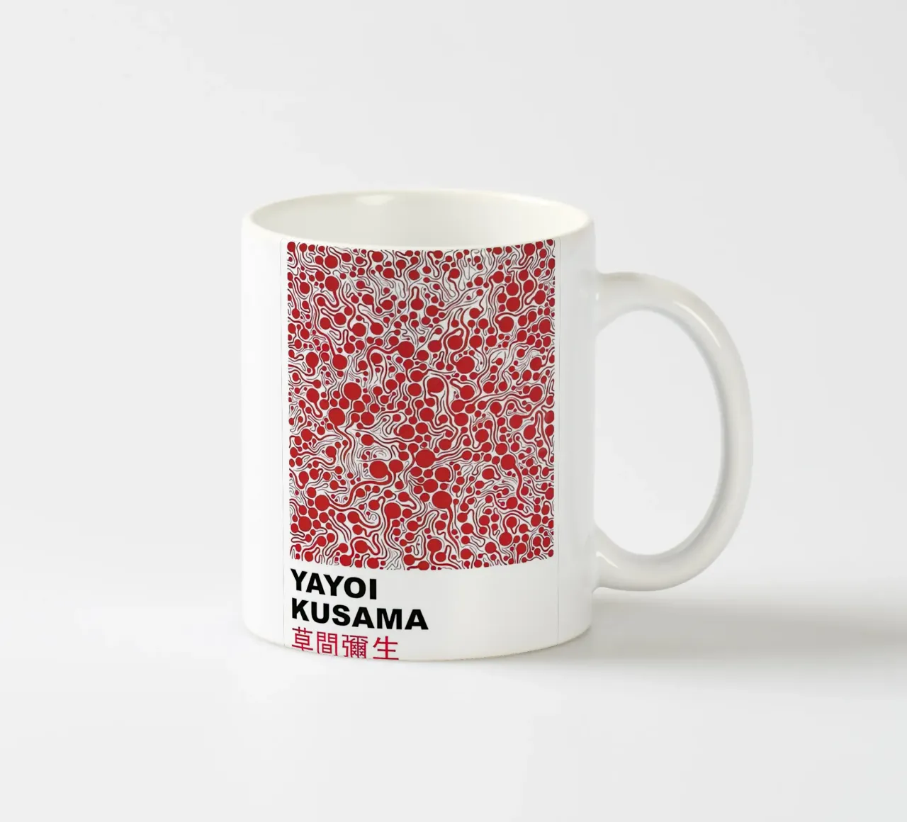 Bolla rossa Yayoi Kusama tazza in ceramica da Test Store