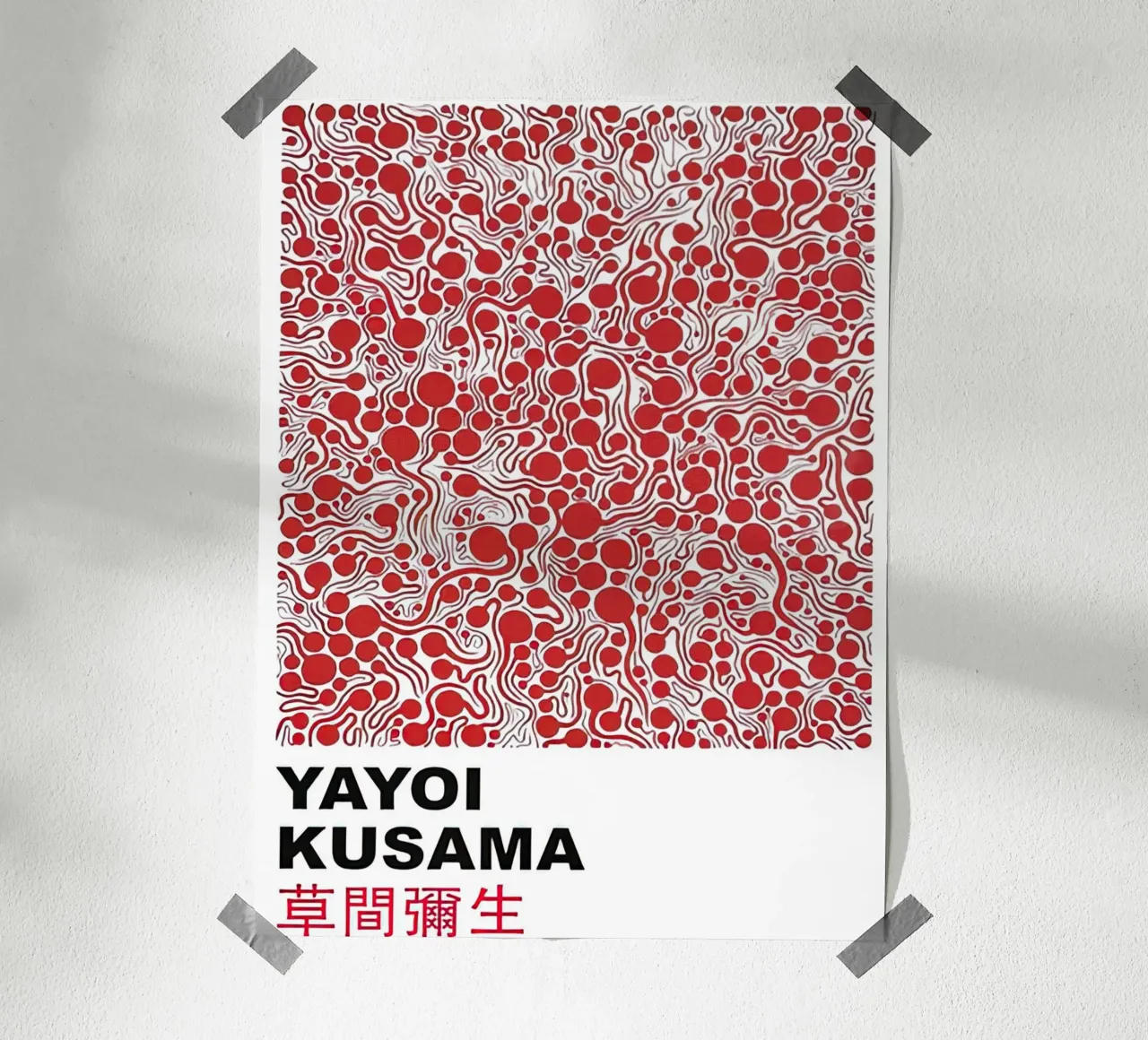Bolla rossa Yayoi Kusama carta hahnemühle da Test Store
