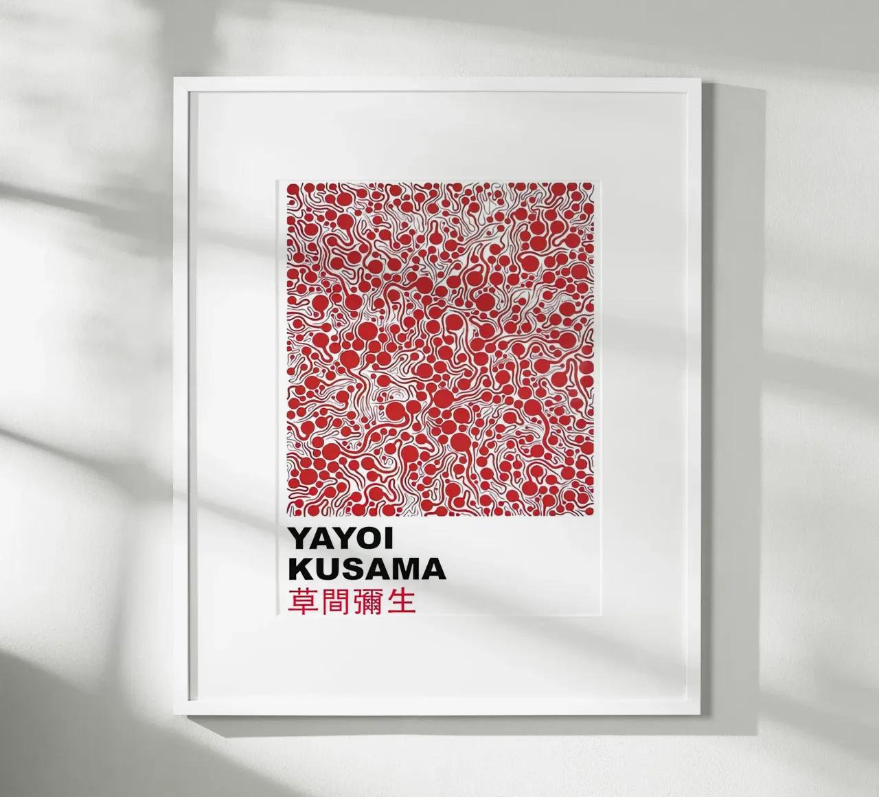 Bolla rossa Yayoi Kusama carta hahnemühle da Test Store