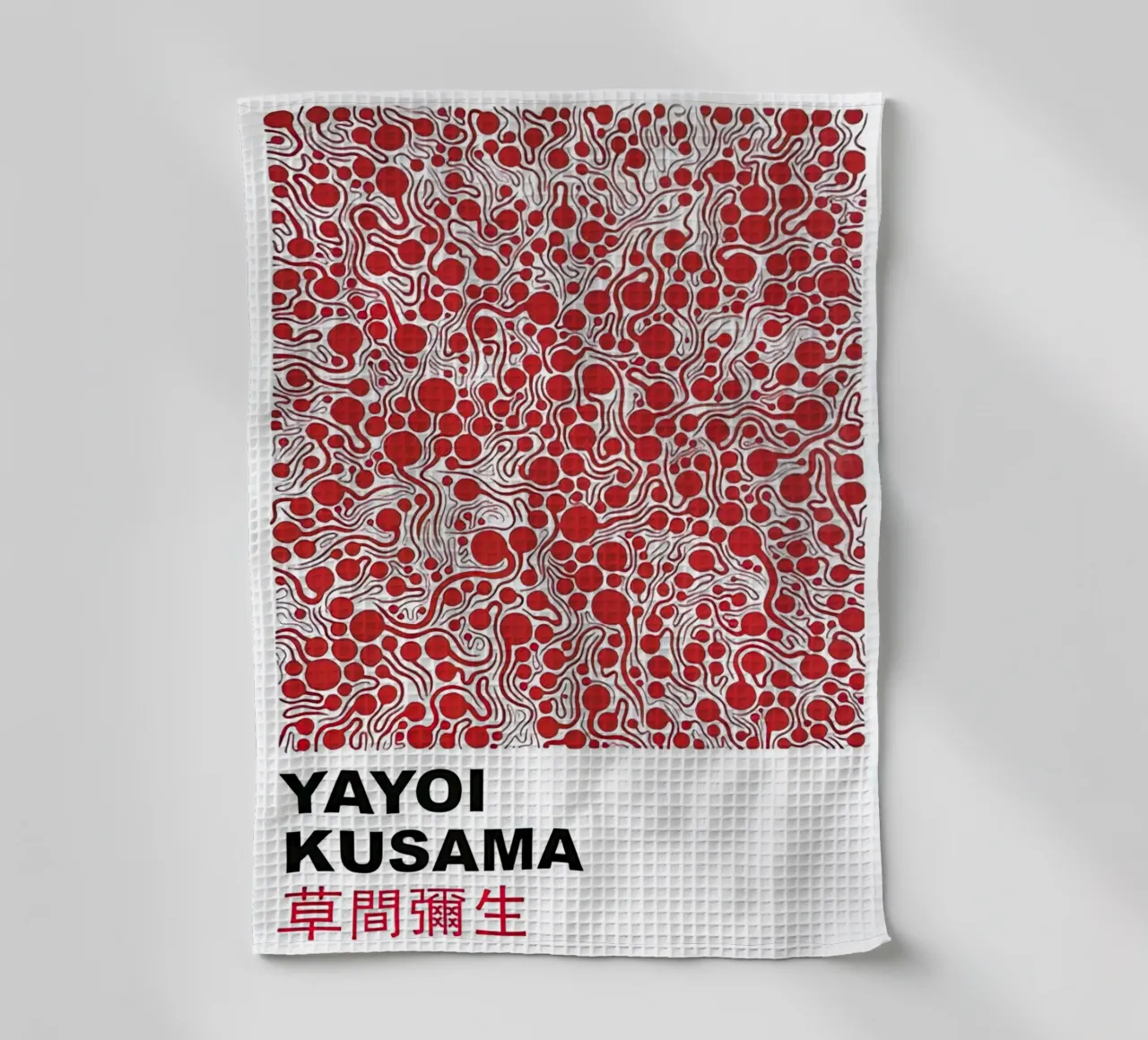 Bolla rossa Yayoi Kusama canovaccio da cucina da Test Store