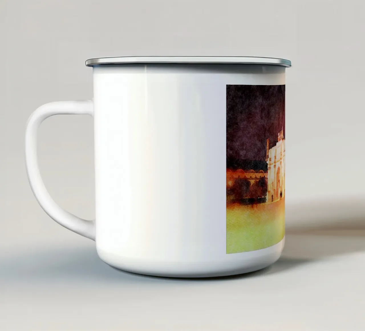 A Parigi tazza in smalto da Massimo Frascogna