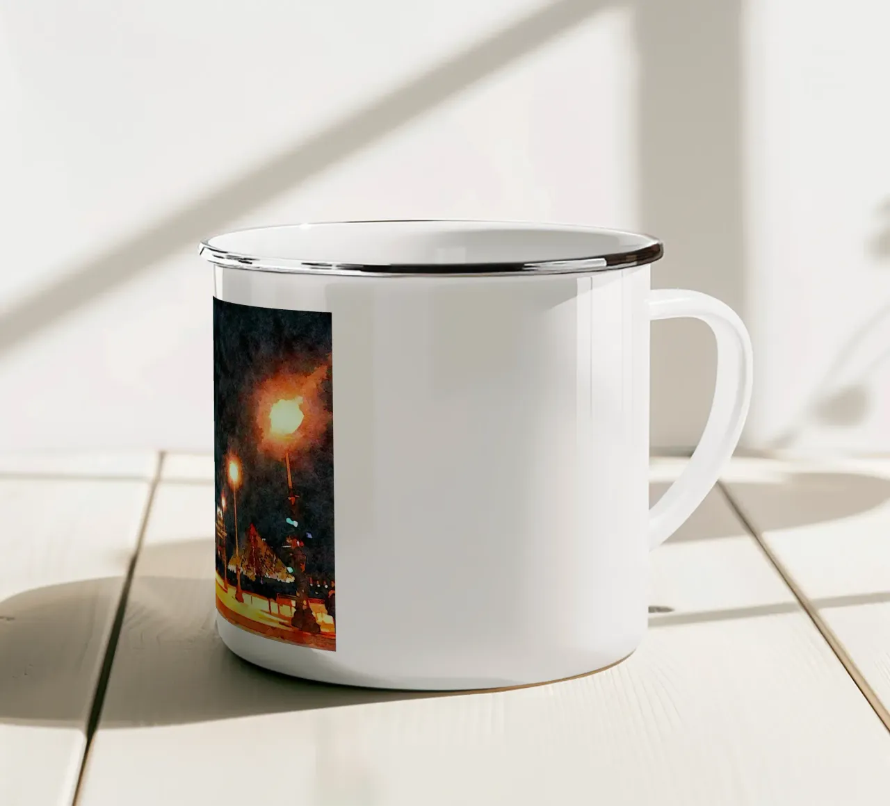 A Parigi tazza in smalto da Massimo Frascogna