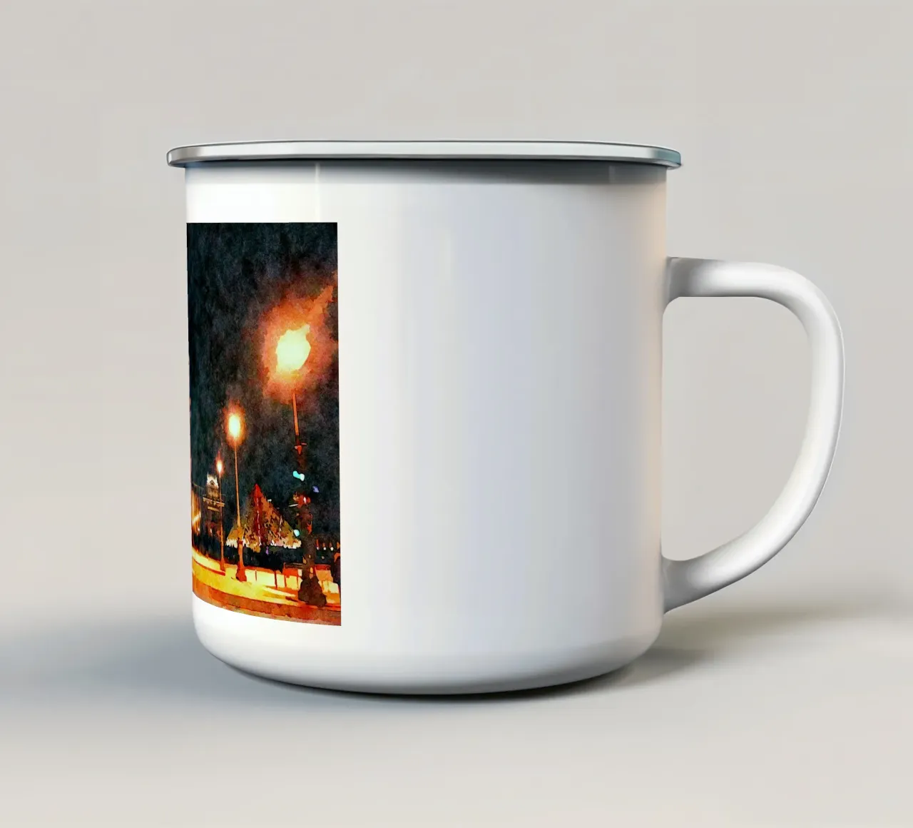 A Parigi tazza in smalto da Massimo Frascogna