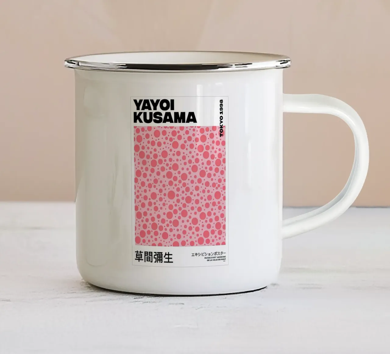 Tokyo 1998 Pink tazza in smalto da Test Store