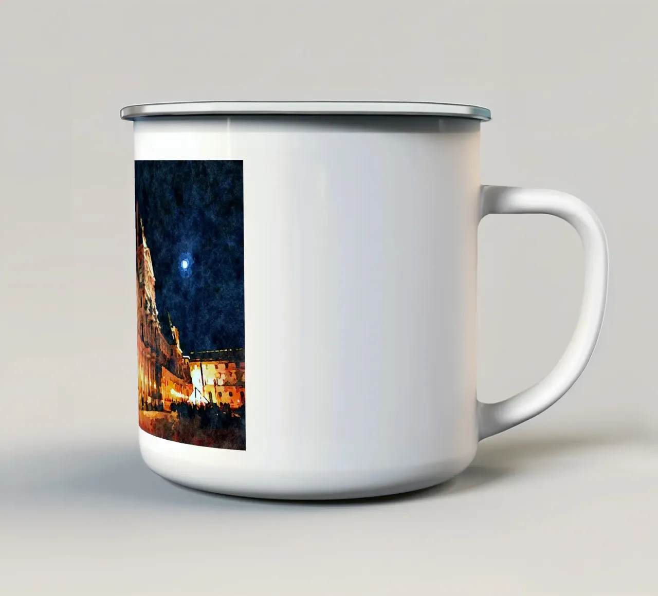 A Parigi tazza in smalto da Massimo Frascogna