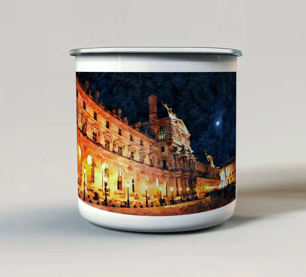 A Parigi tazza in smalto da Massimo Frascogna