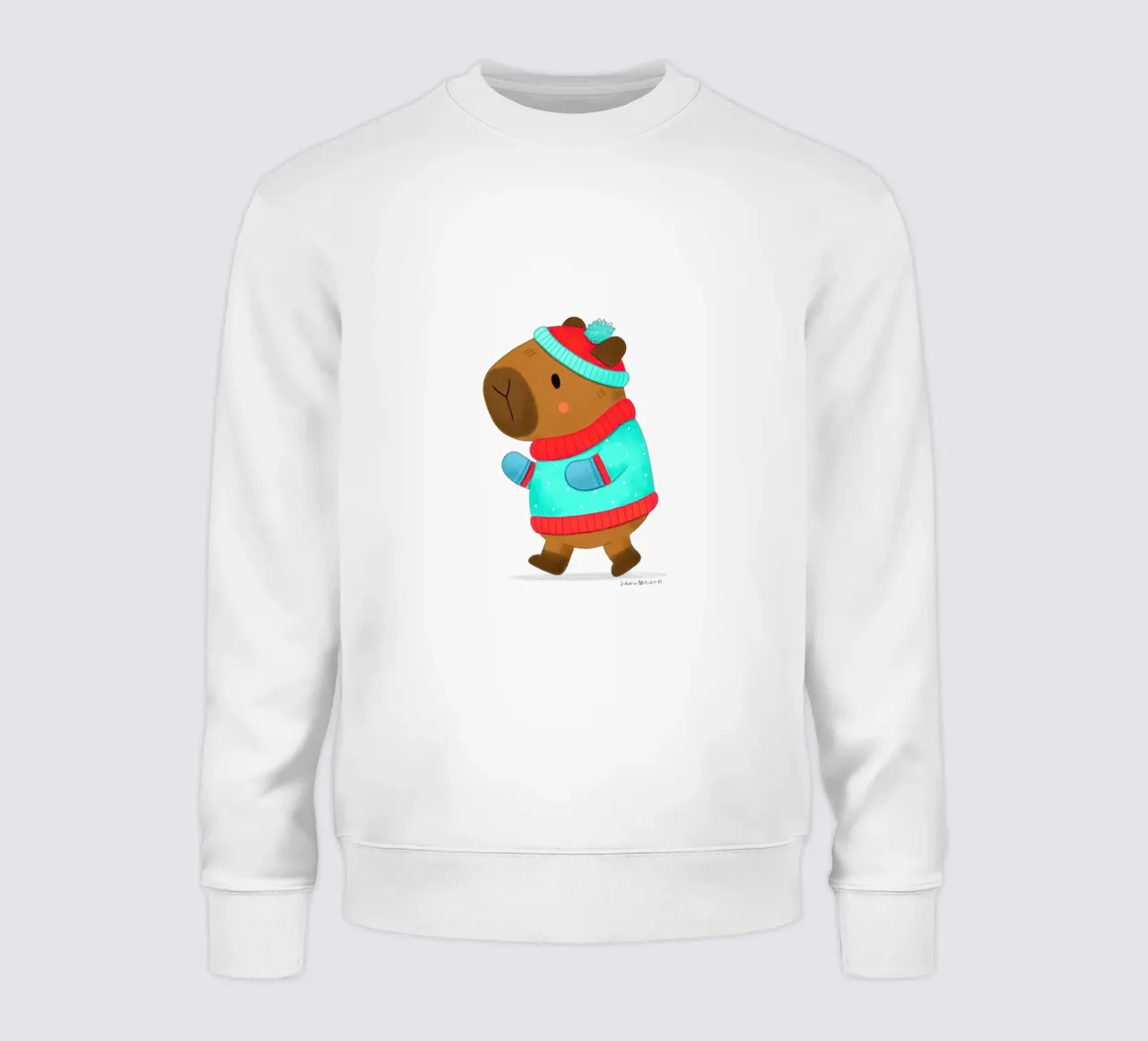 Capybara - Winter Fashion Style sweatshirt by julianamotzko