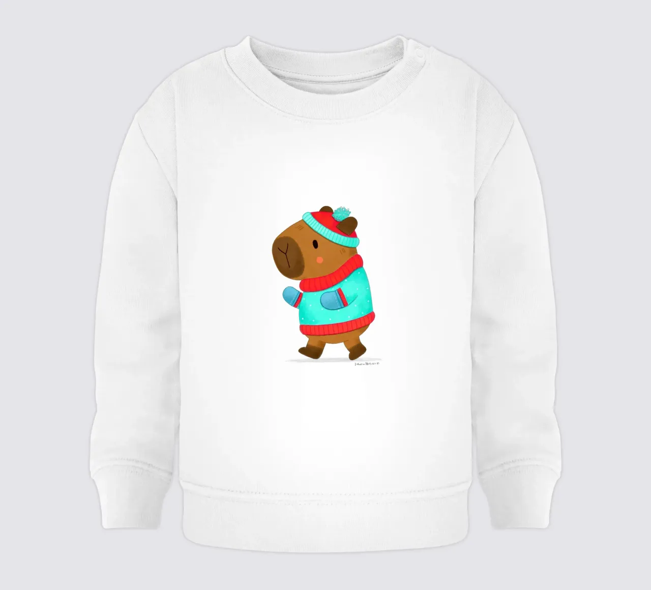 Capibara - Stile moda invernale felpa neonato da julianamotzko