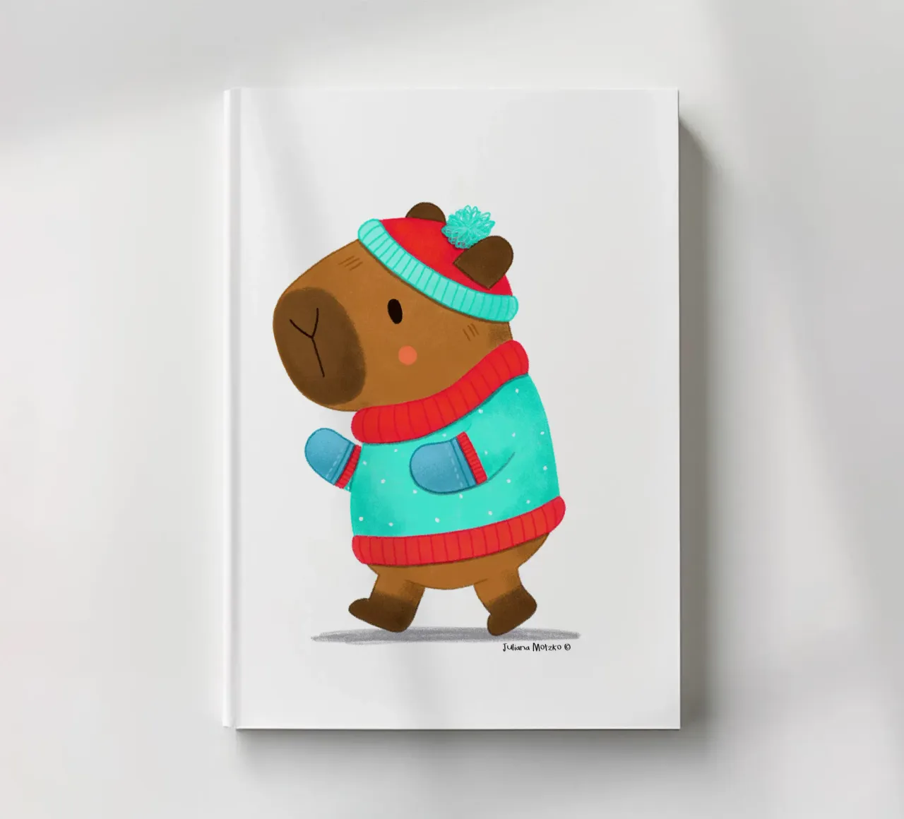 Capybara - Winter Fashion Style notebook by julianamotzko