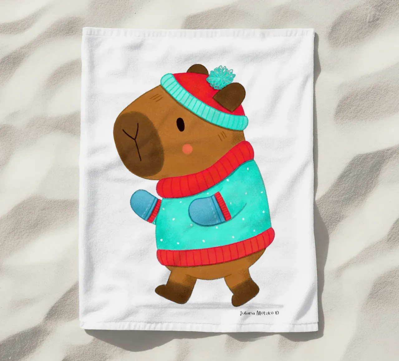 Capibara - Stile moda invernale telo mare da julianamotzko