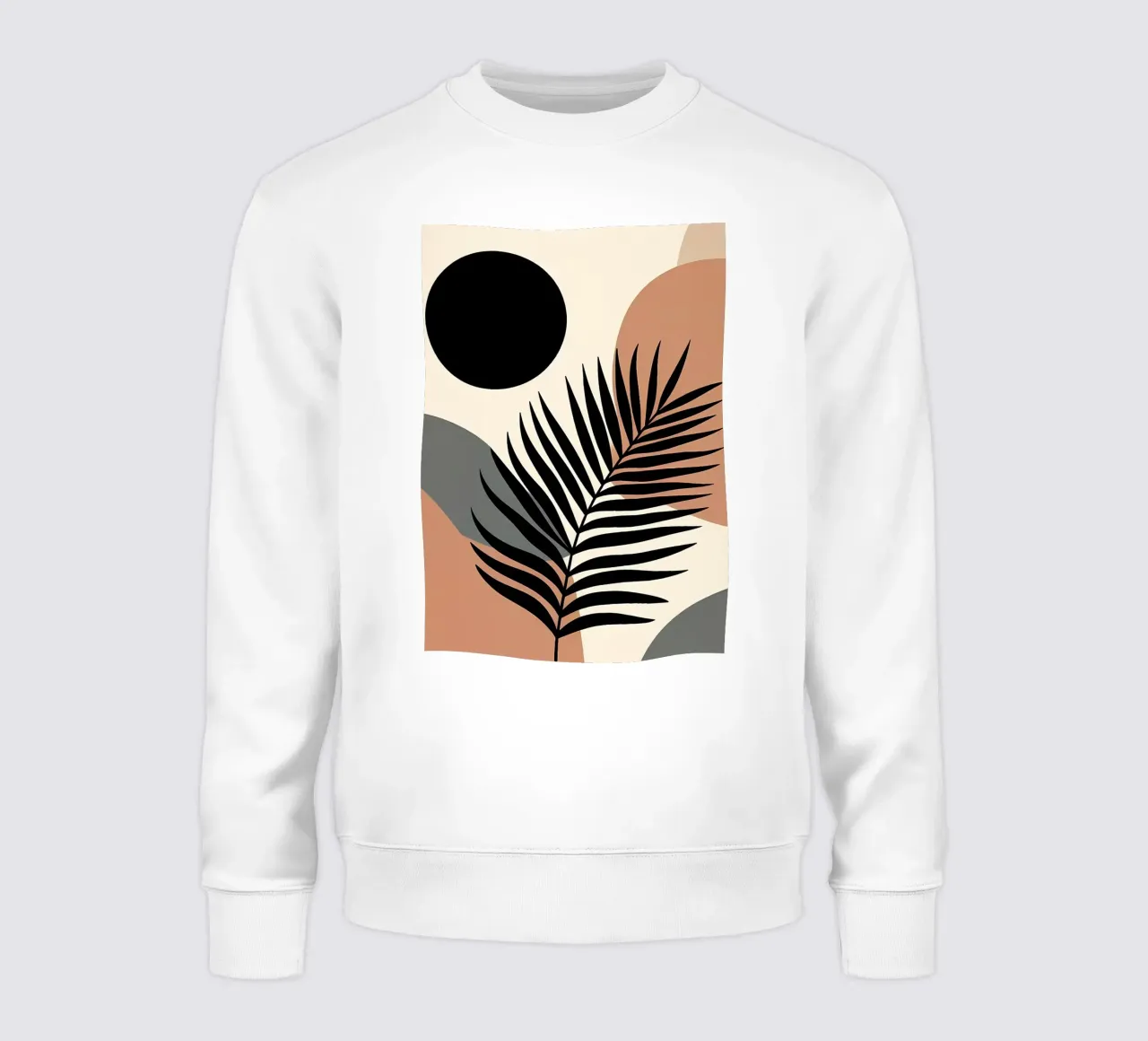 Minimalista Moderno Boho Tropicale Foglia Astratto felpa da Bloom And Brush