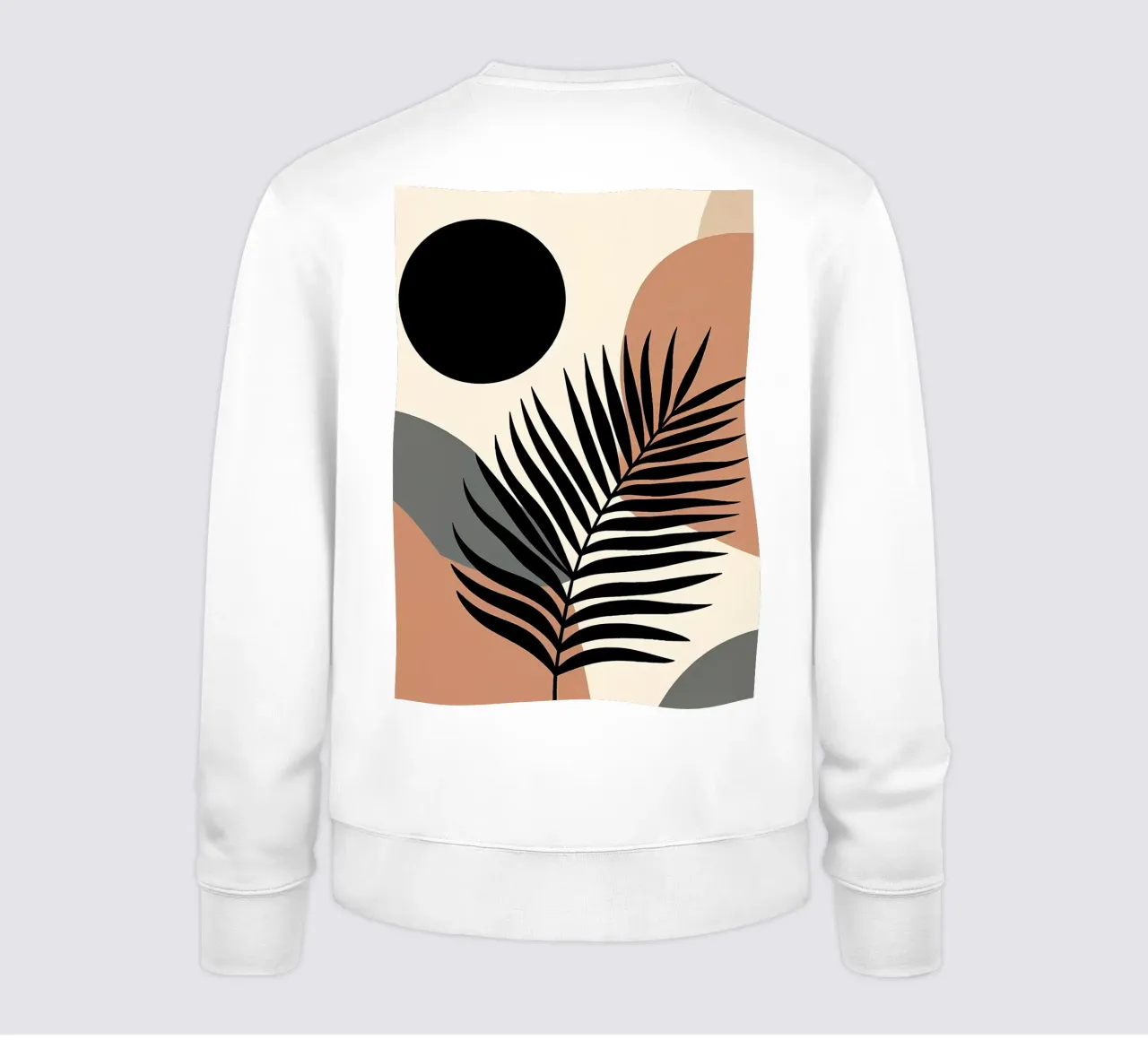 Minimalista Moderno Boho Tropicale Foglia Astratto felpa da Bloom And Brush