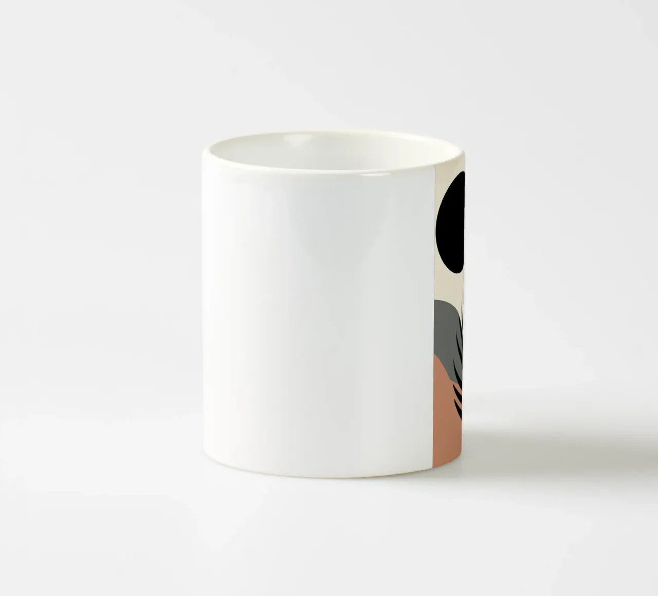 Minimalistisch Modern Boho Tropisch Abstract Blad keramische mok van Bloom And Brush