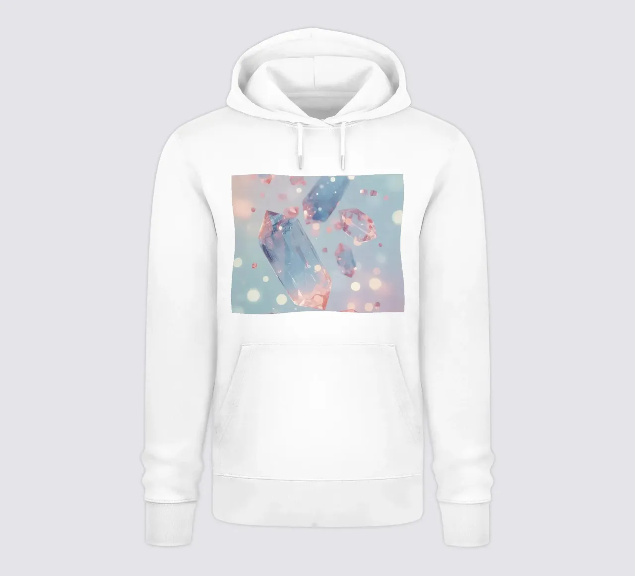 Cristales flotantes con fondo bokeh sudadera con capucha de DesignDoodle