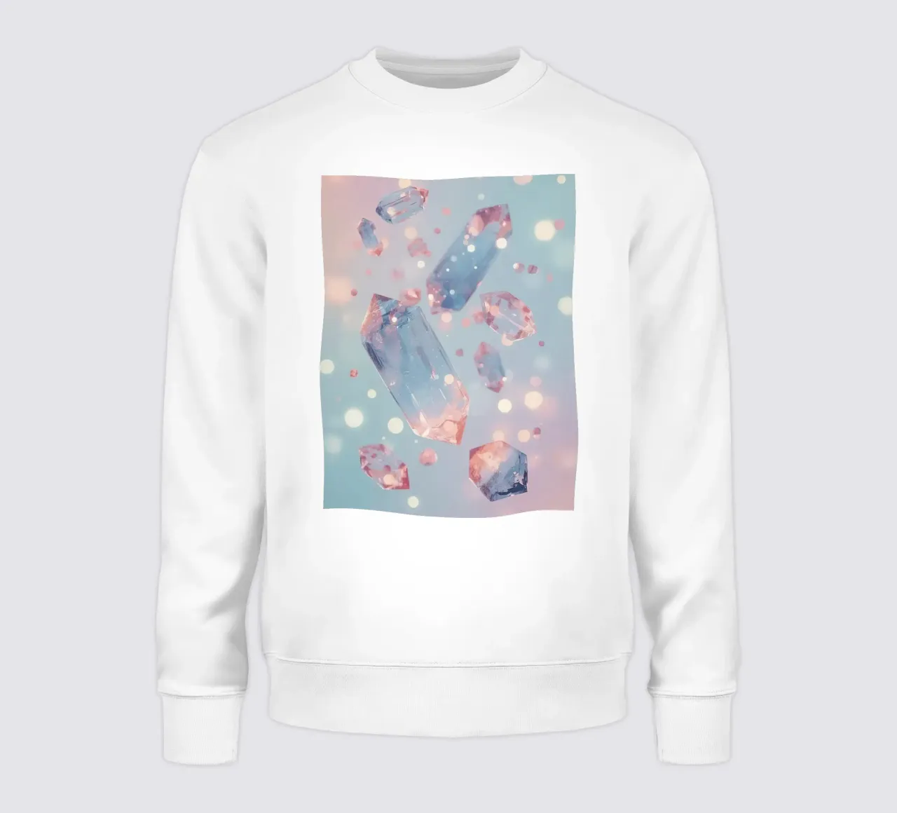 Cristalli galleggianti con sfondo bokeh felpa da DesignDoodle