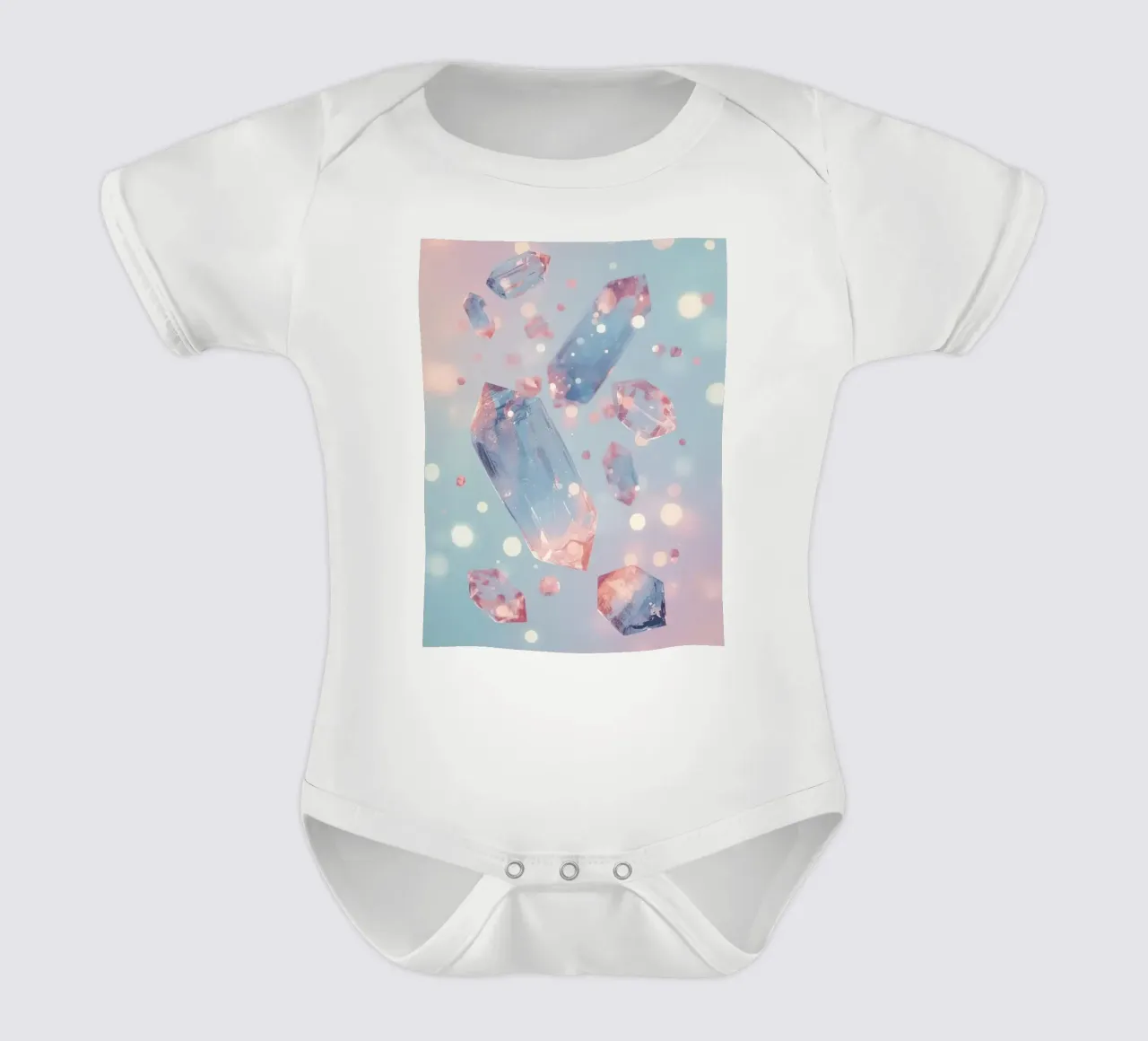 Cristaux flottants sur fond de bokeh body bébé de DesignDoodle
