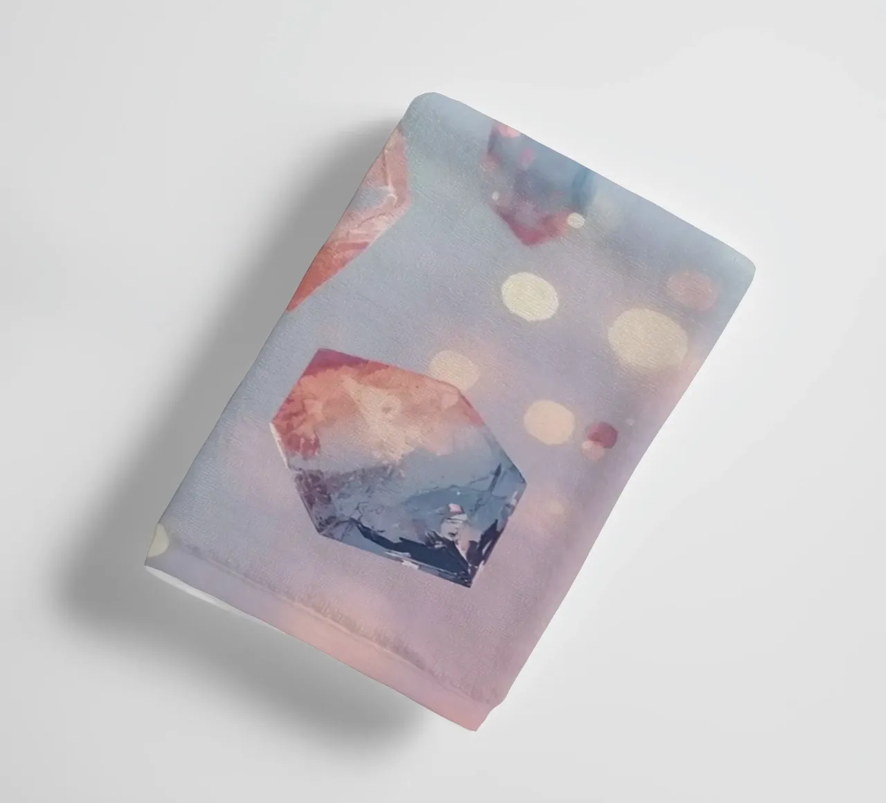 Floating crystals with bokeh background towel by DesignDoodle