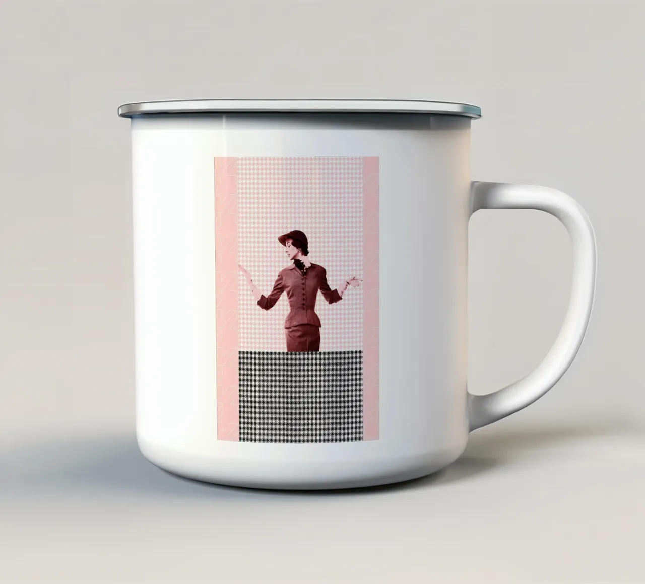 Fashion and Geometry 1 taza de esmalte de DesmondBates
