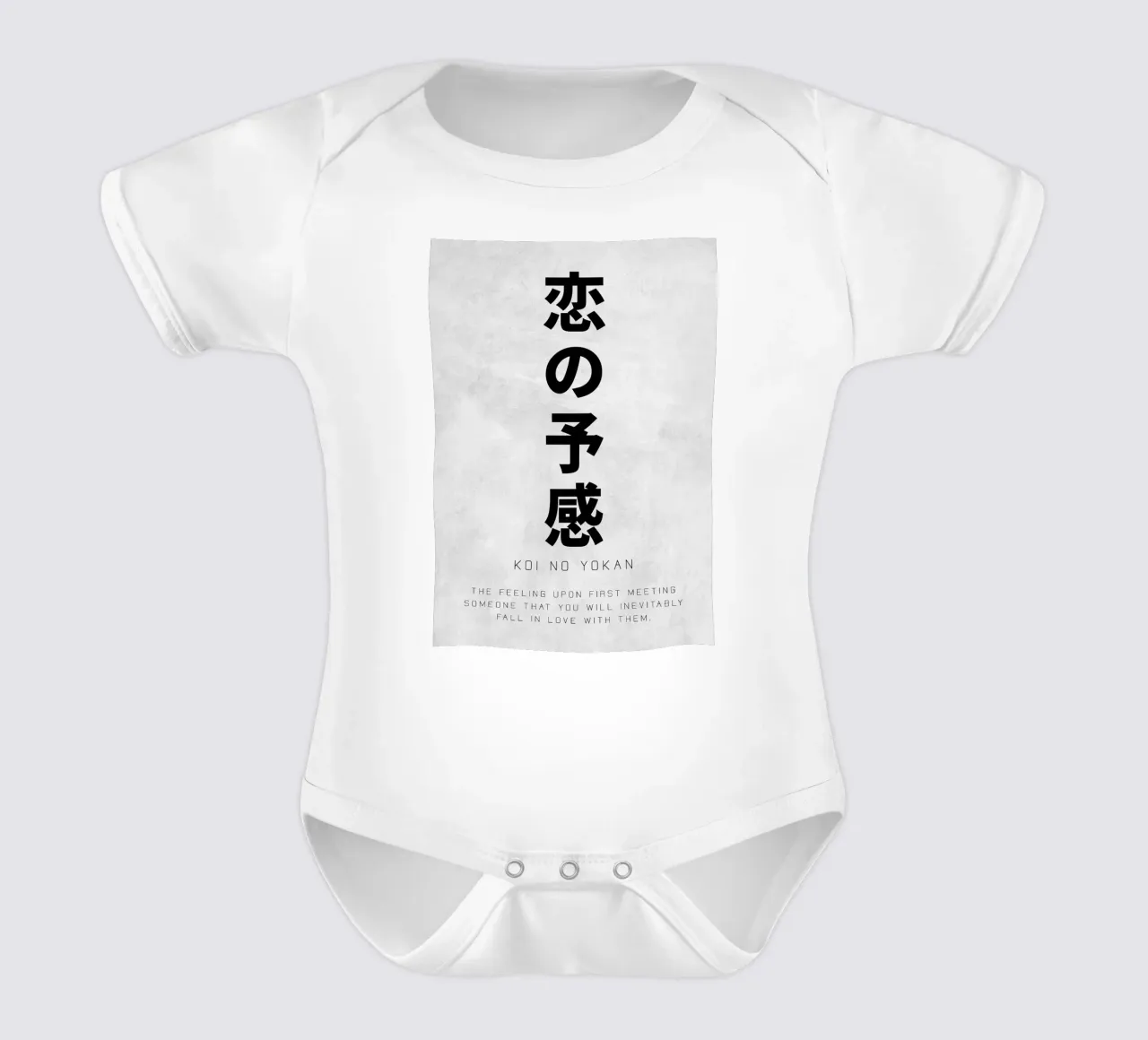 Moneta No Yokan Arte del testo body neonato maniche corte da apple crumble