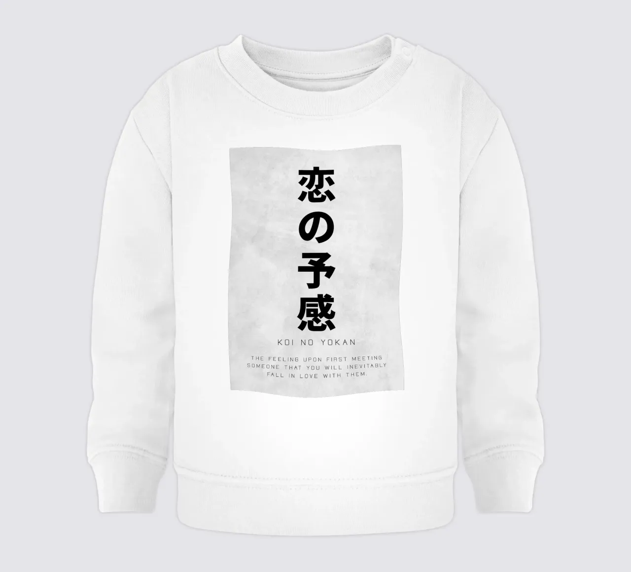 Moneta No Yokan Arte del testo felpa neonato da apple crumble