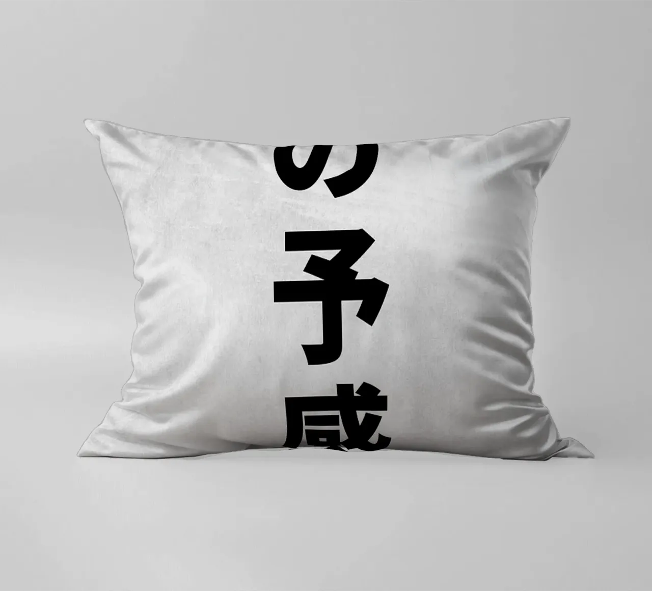Coin No Yokan Text Art decorative cushion by apple crumble