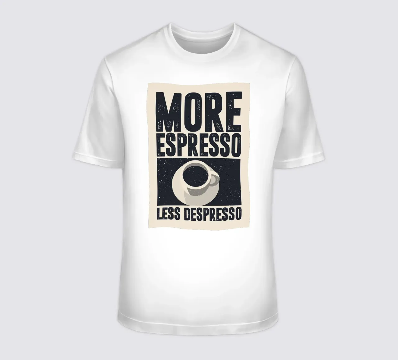 More Espresso, Less Despresso t-shirt da apple crumble