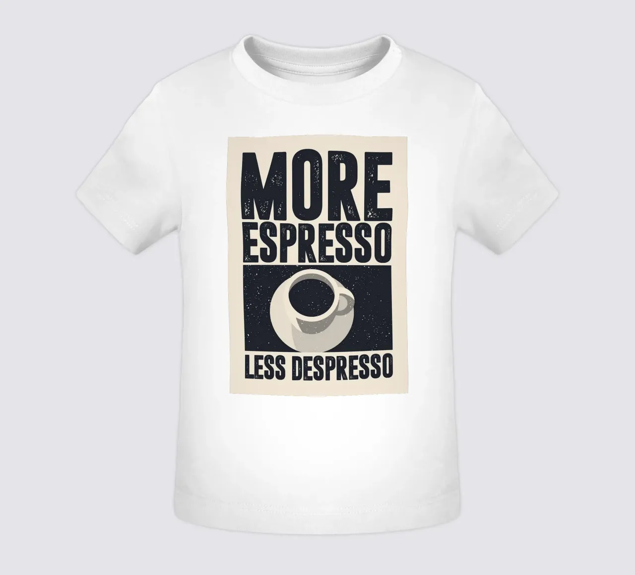 More Espresso, Less Despresso maglietta neonato da apple crumble