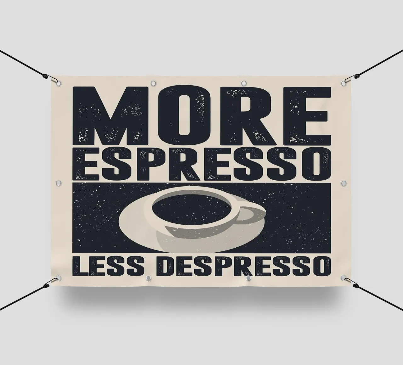 More Espresso, Less Despresso telo in pvc da apple crumble