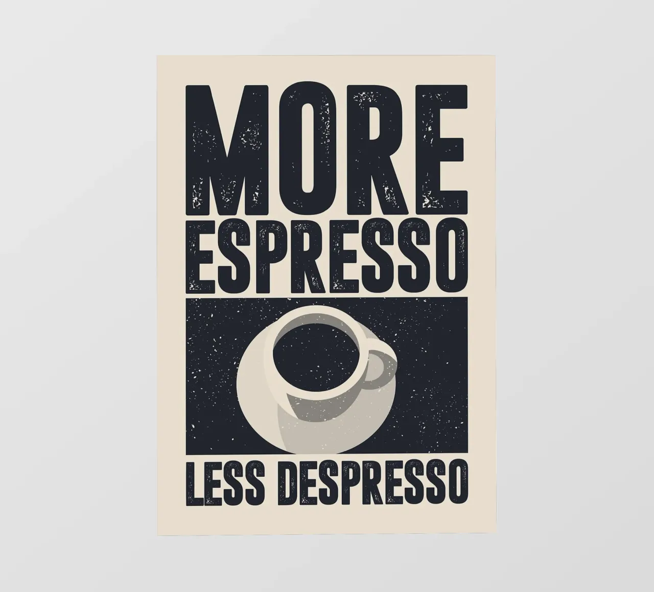 More Espresso, Less Despresso telo in pvc da apple crumble