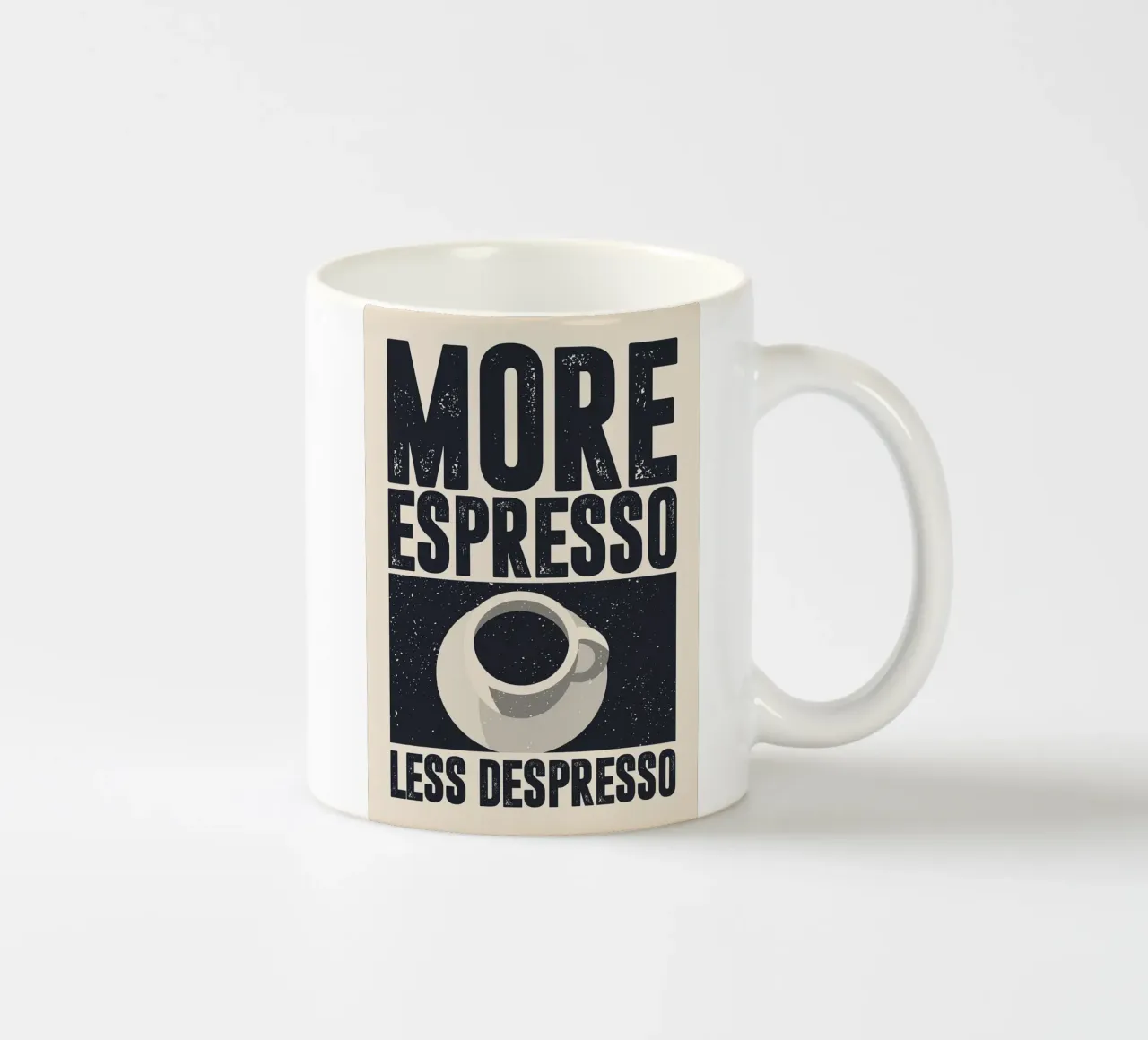 More Espresso, Less Despresso tazza in ceramica da apple crumble