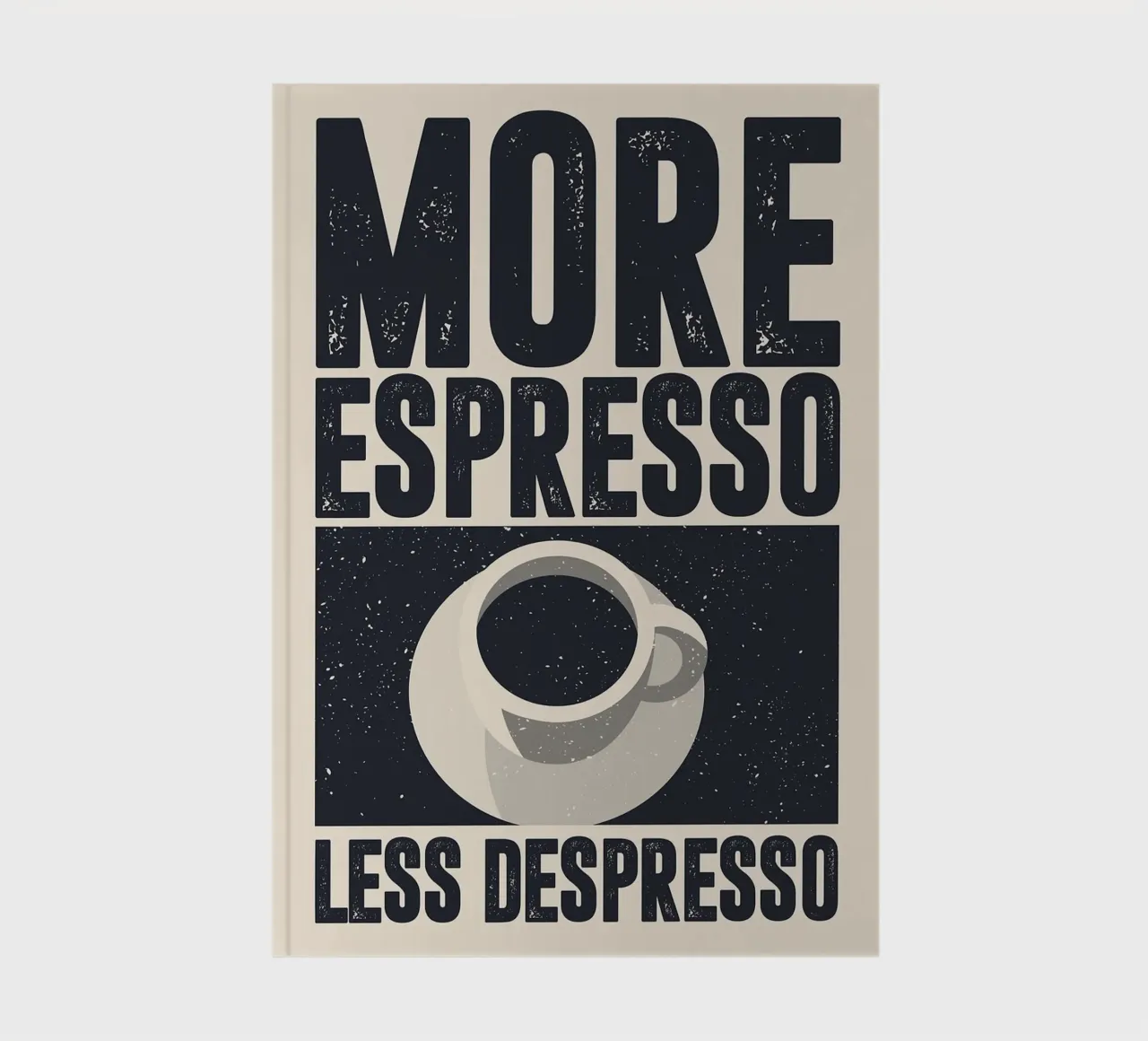 More Espresso, Less Despresso notebook by apple crumble