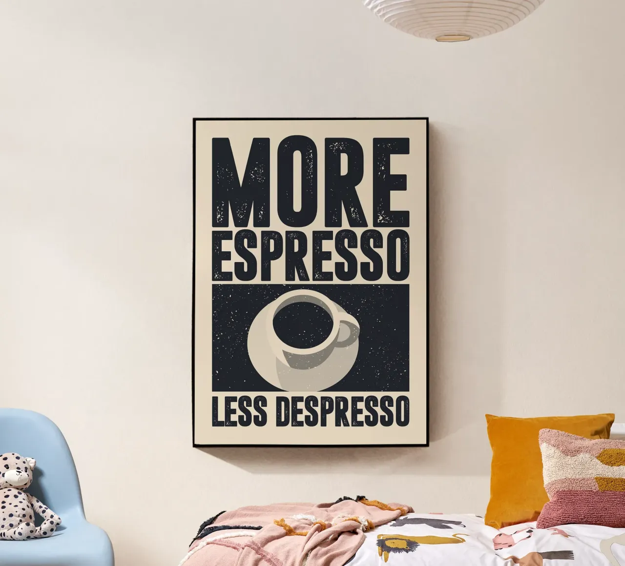 More Espresso, Less Despresso plexiglass da apple crumble