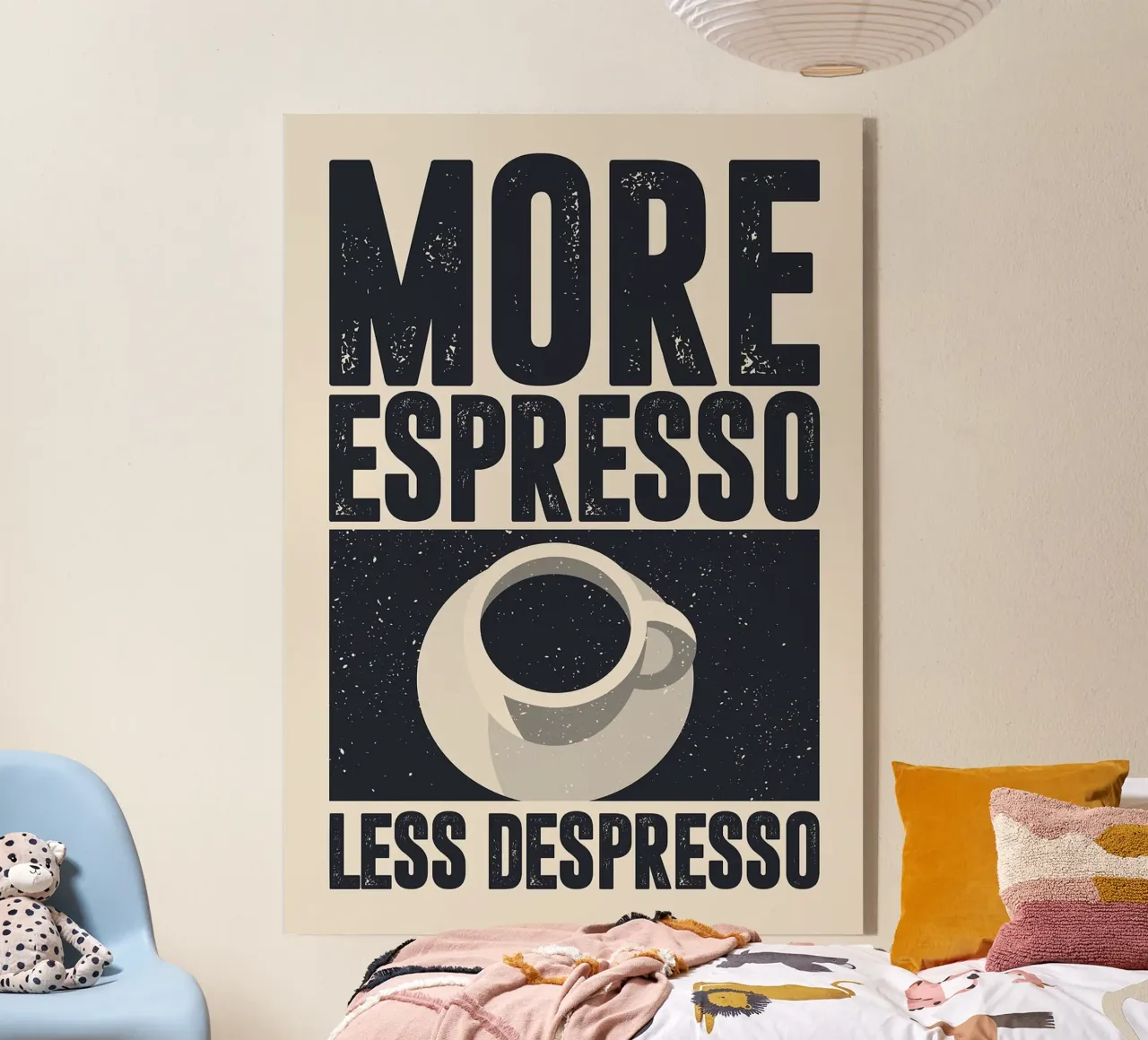 More Espresso, Less Despresso plexiglass da apple crumble