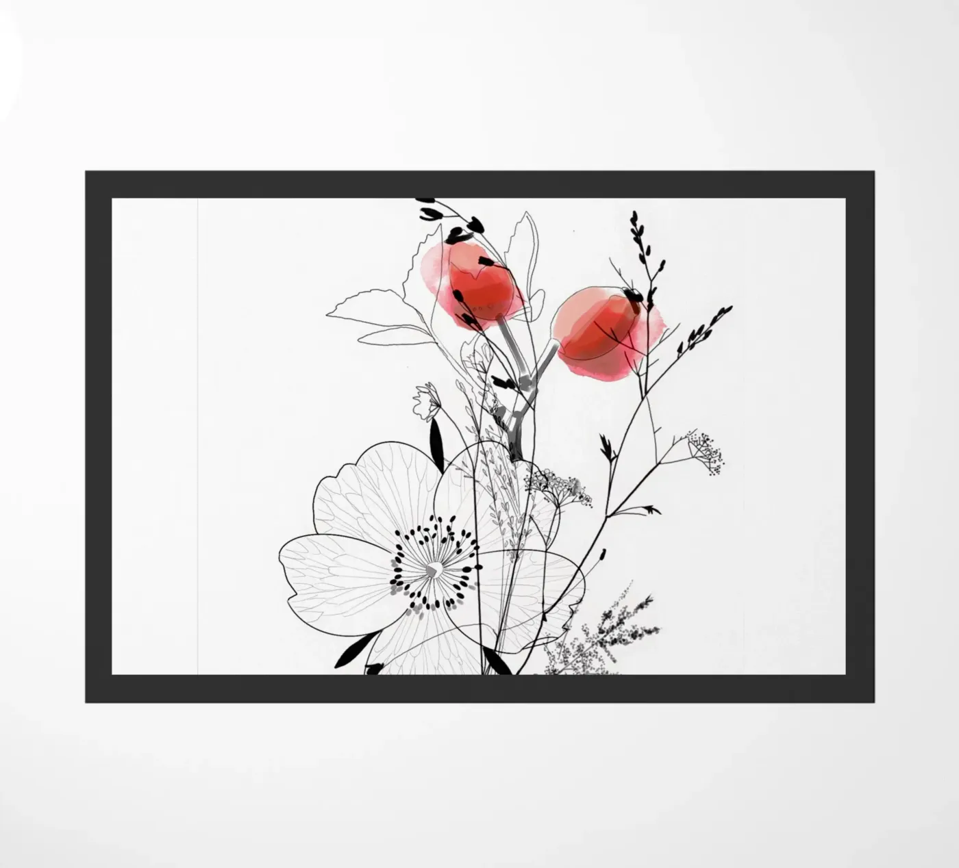 Wildrose doormat by SaraRosenbaum