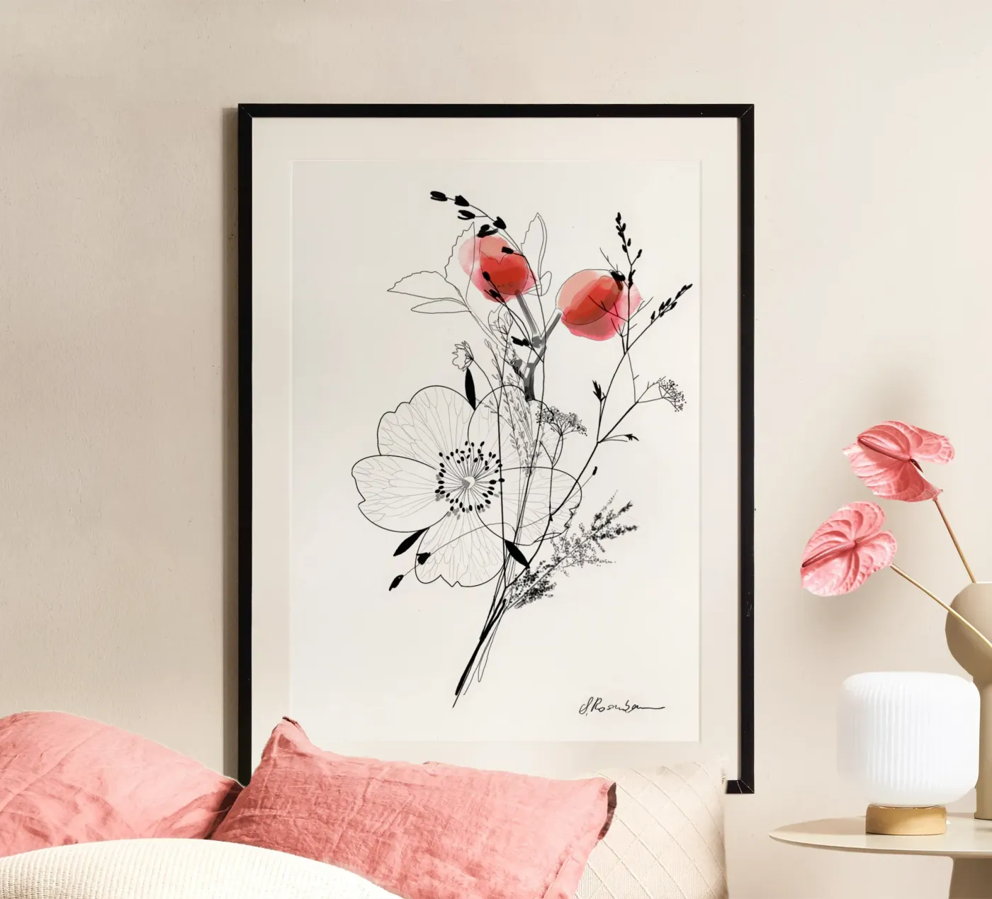 Wildrose poster van SaraRosenbaum