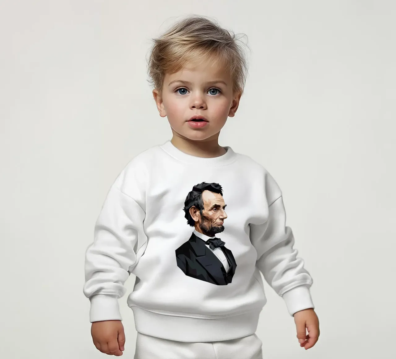"Abraham Lincoln" felpa neonato da Low Profile
