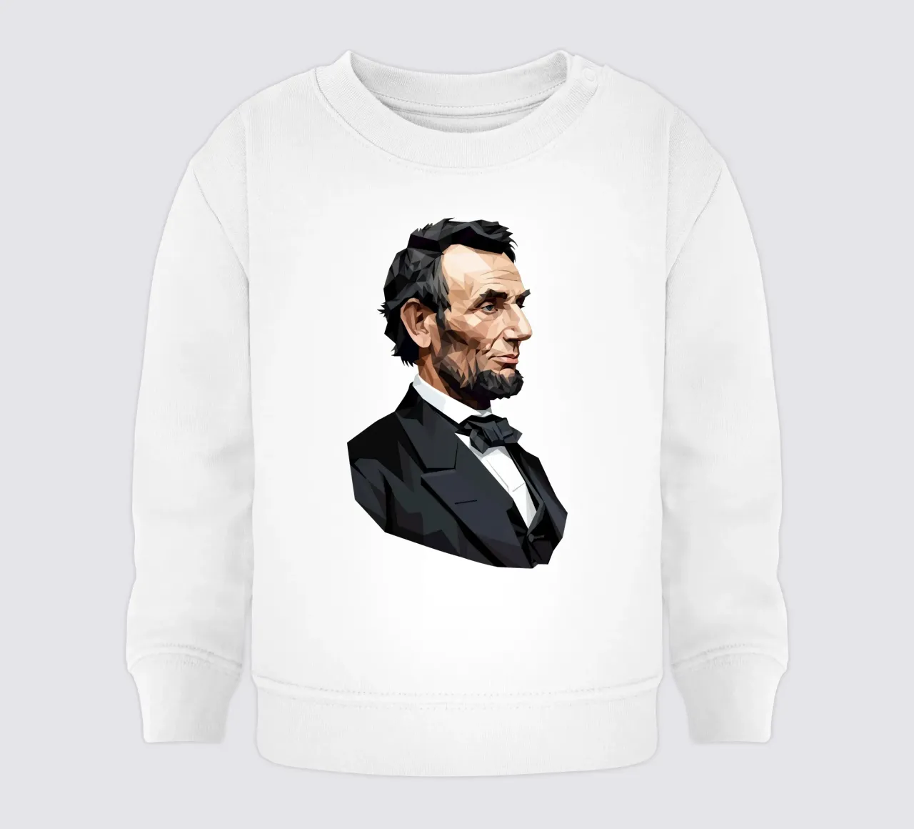 "Abraham Lincoln" felpa neonato da Low Profile
