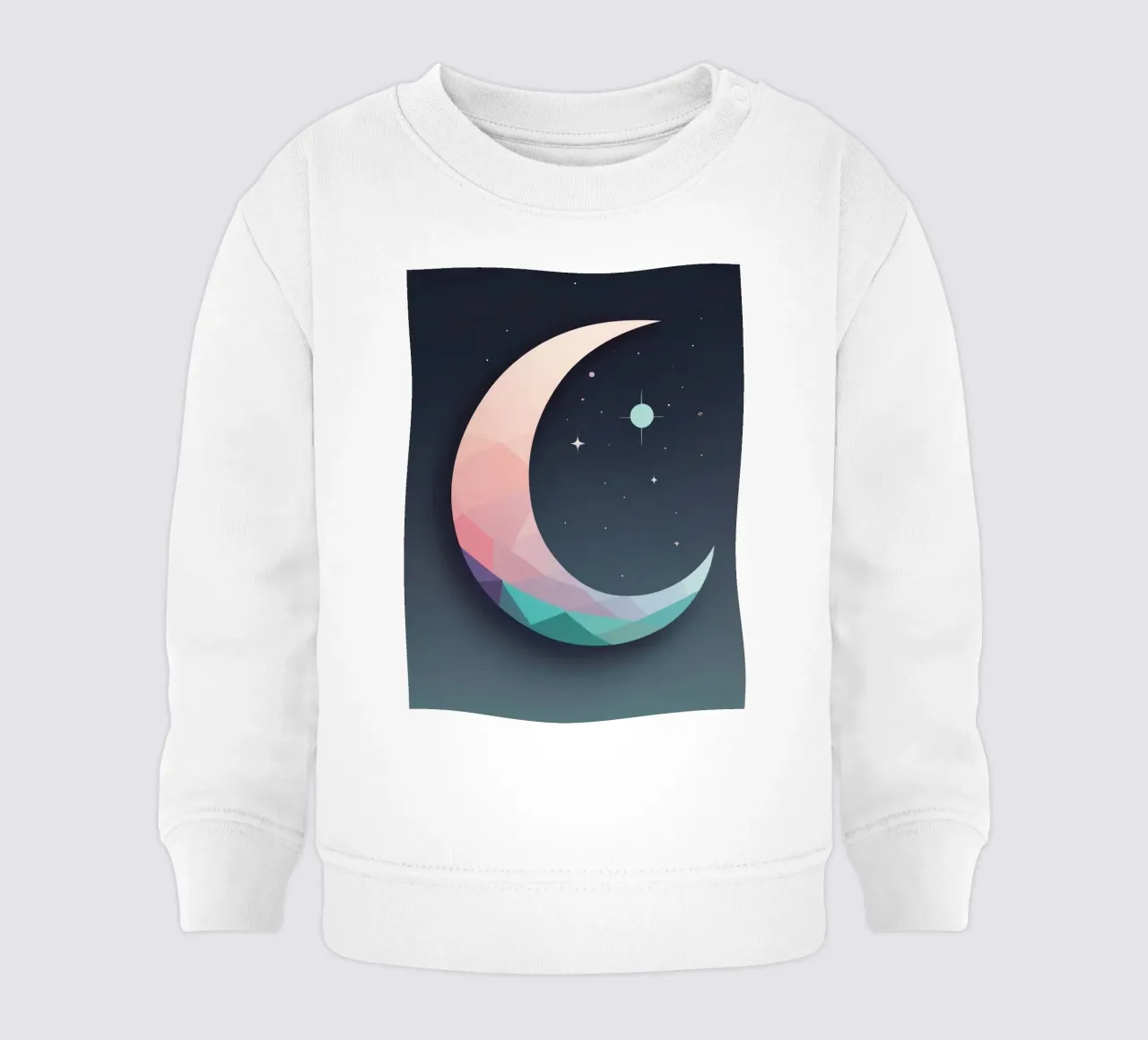 Mezzaluna geometrica e stelle felpa neonato da DesignDoodle