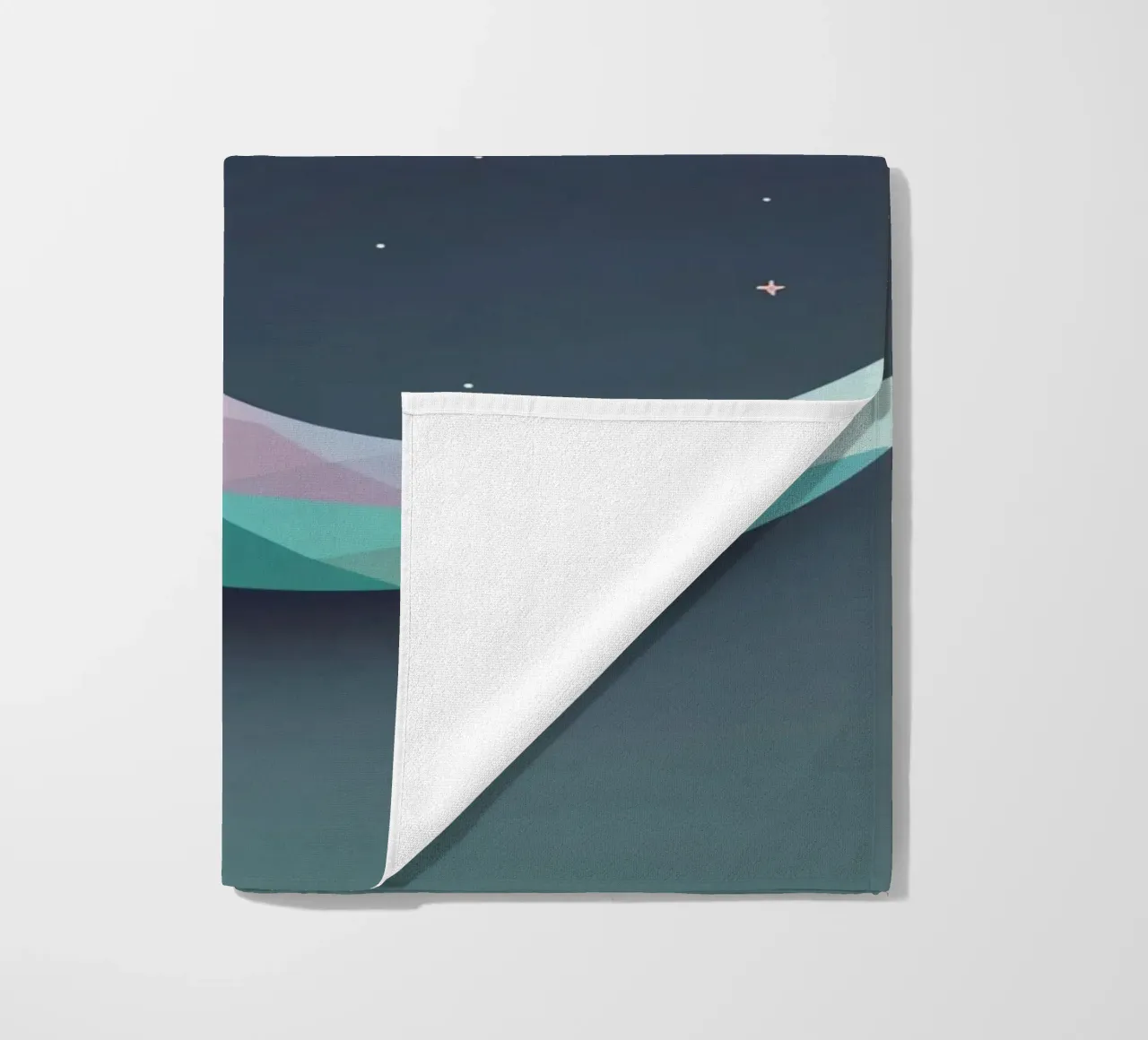 Mezzaluna geometrica e stelle telo mare da DesignDoodle