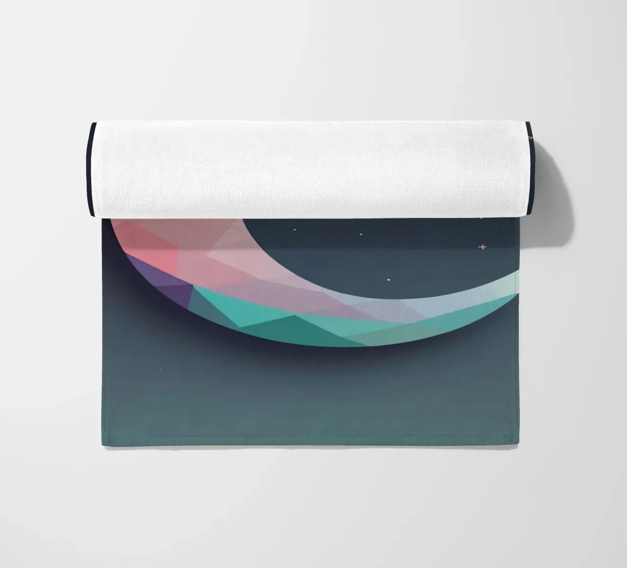 Mezzaluna geometrica e stelle telo mare da DesignDoodle