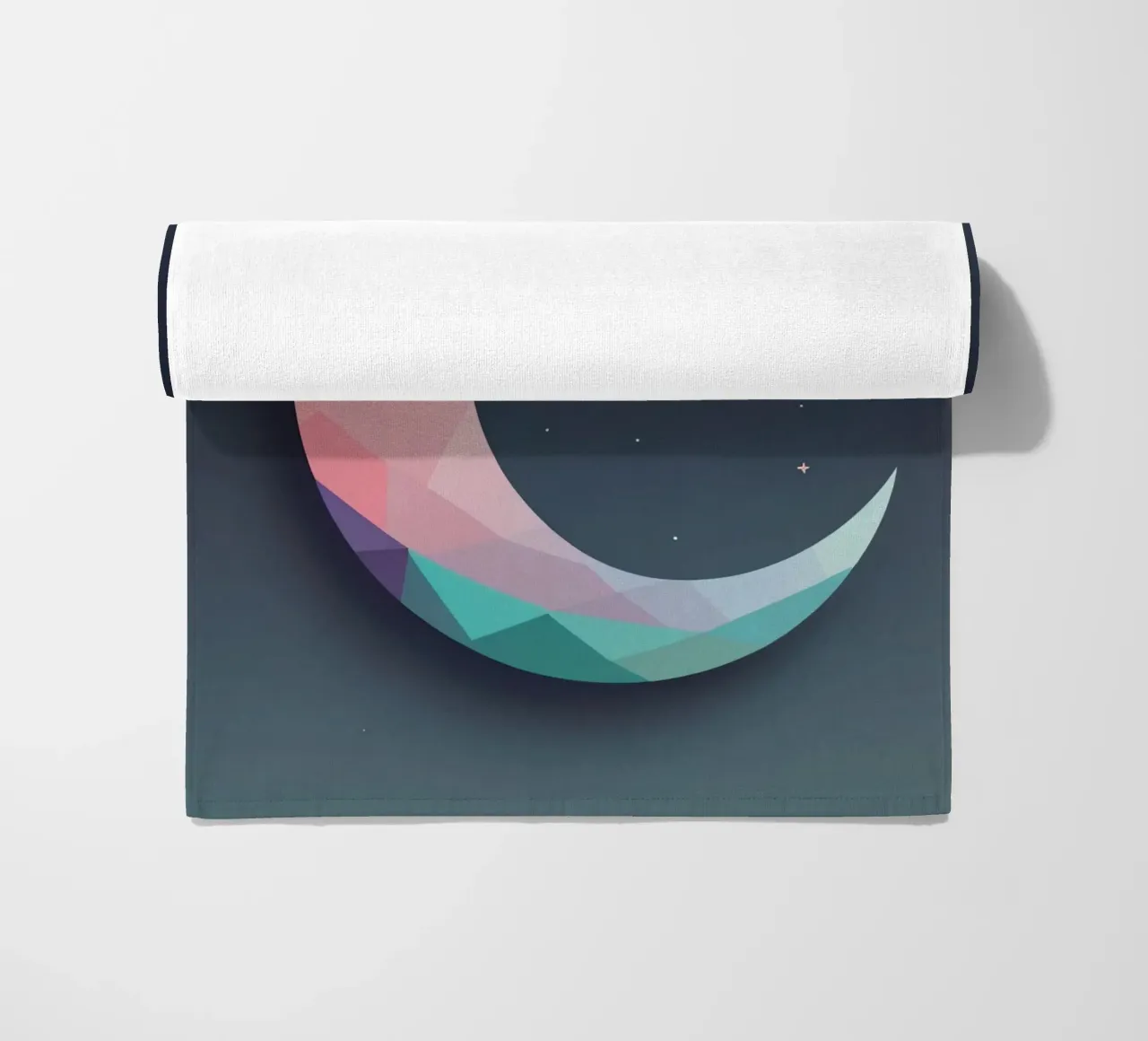 Mezzaluna geometrica e stelle telo mare da DesignDoodle