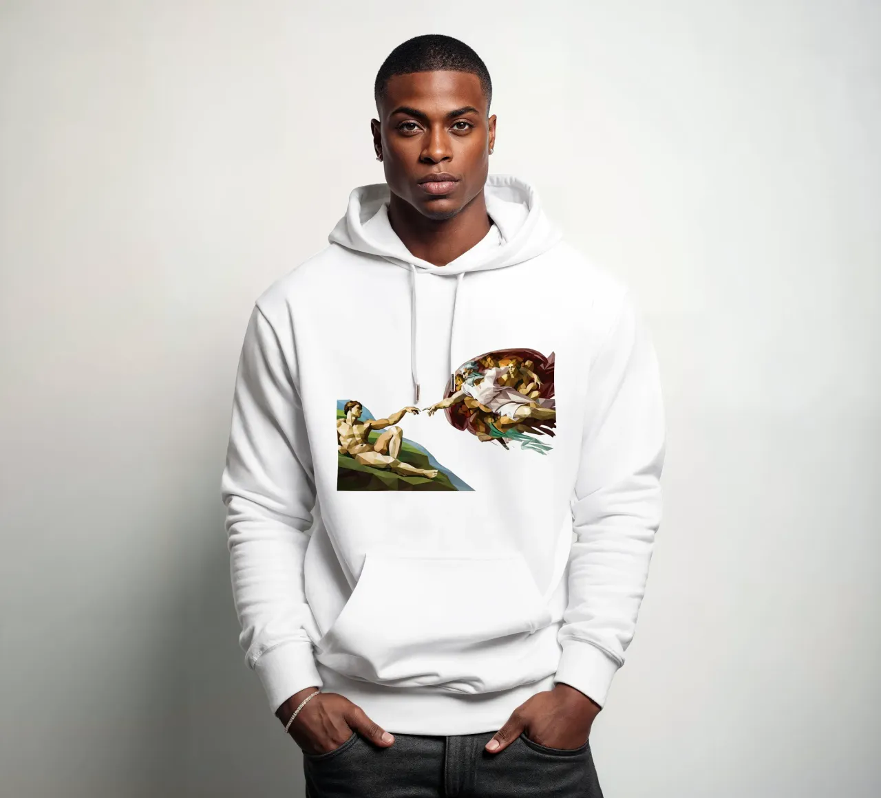 Creazione di Adamo Low Poly felpa con cappuccio da Low Profile