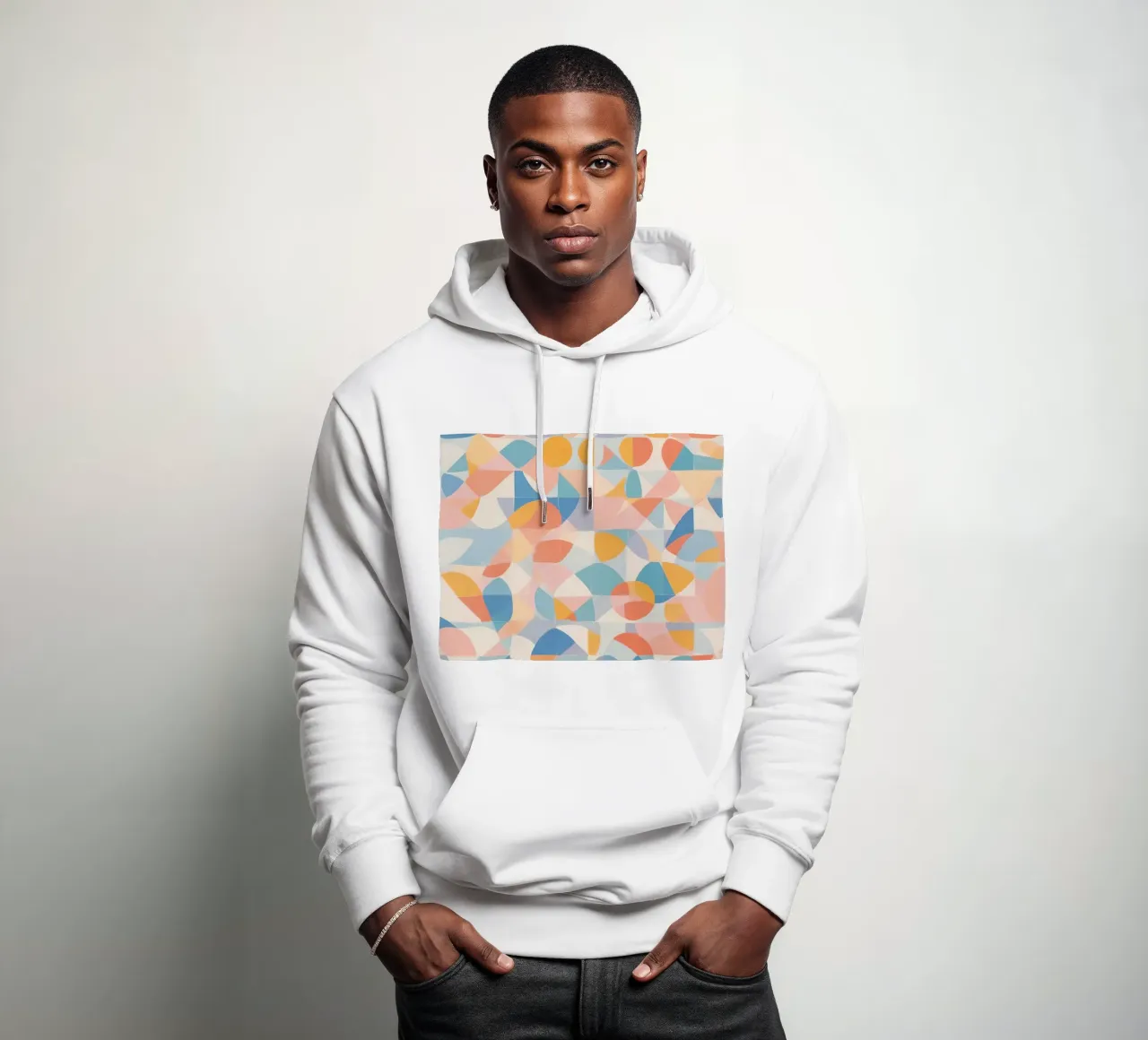Motifs géométriques abstraits et apaisants sweat à capuche de DesignDoodle