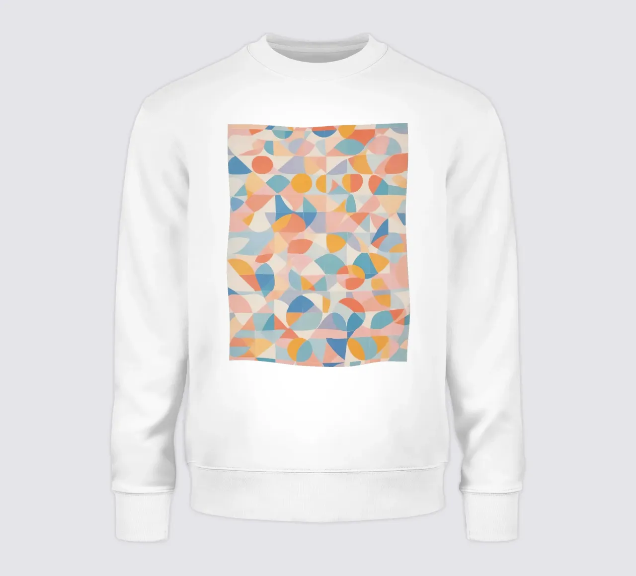 Calming Abstract Geometric Shapes Patterns sweatshirt by DesignDoodle