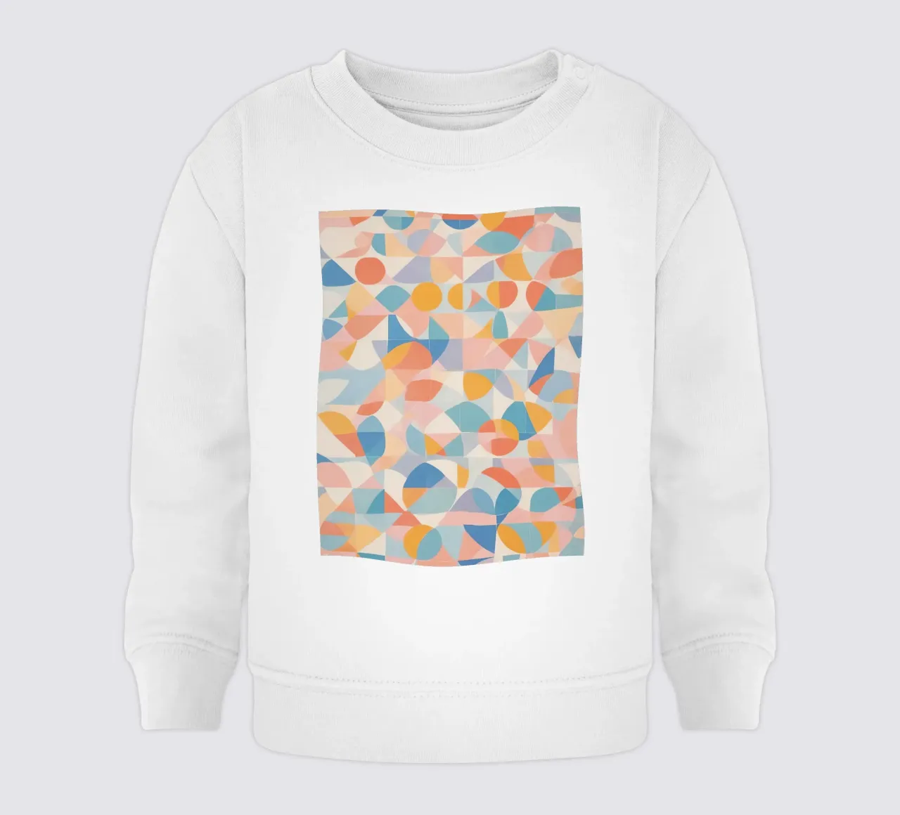 Forme geometriche astratte tranquillizzanti felpa neonato da DesignDoodle