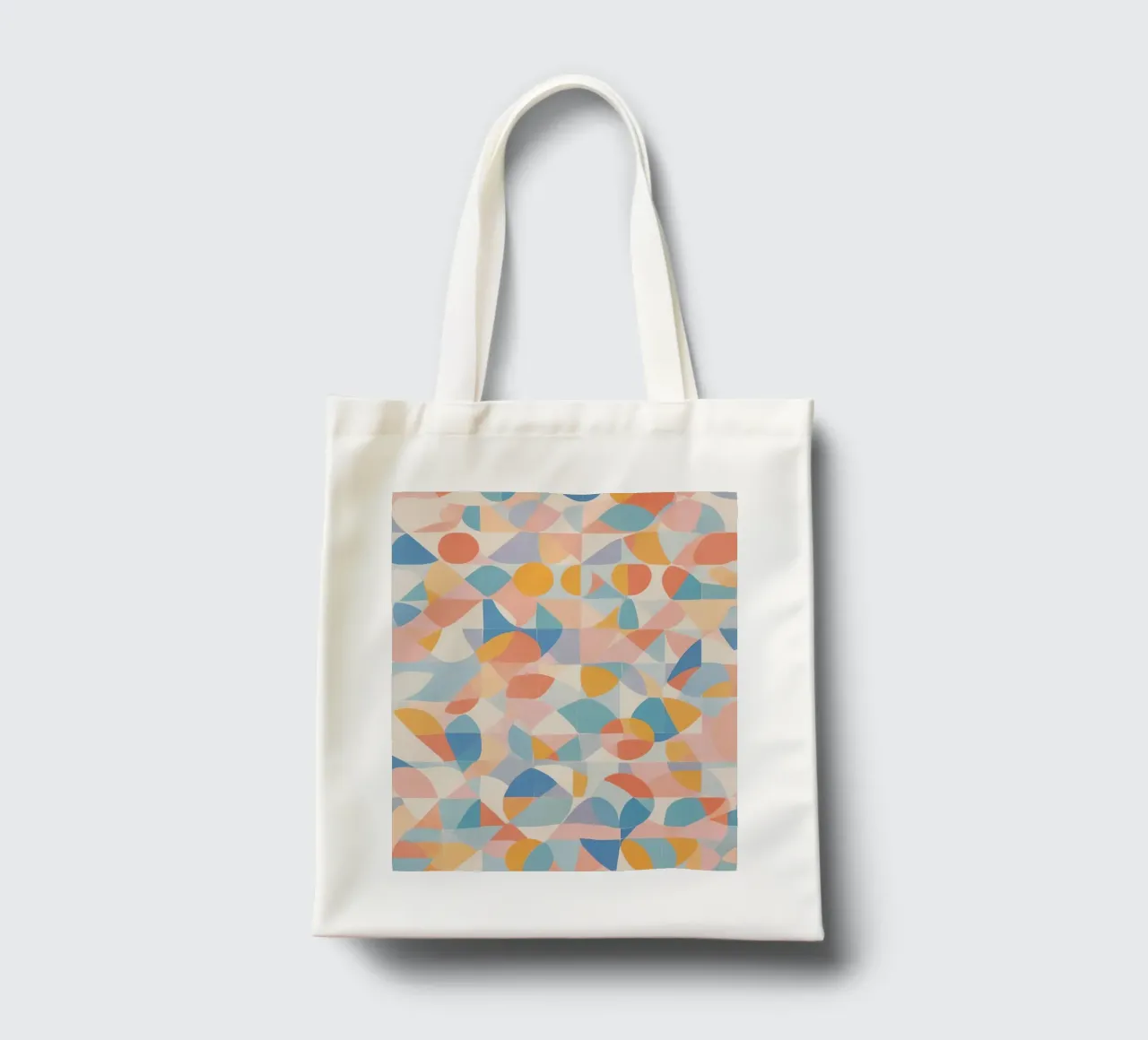 Forme geometriche astratte tranquillizzanti borsa in juta da DesignDoodle
